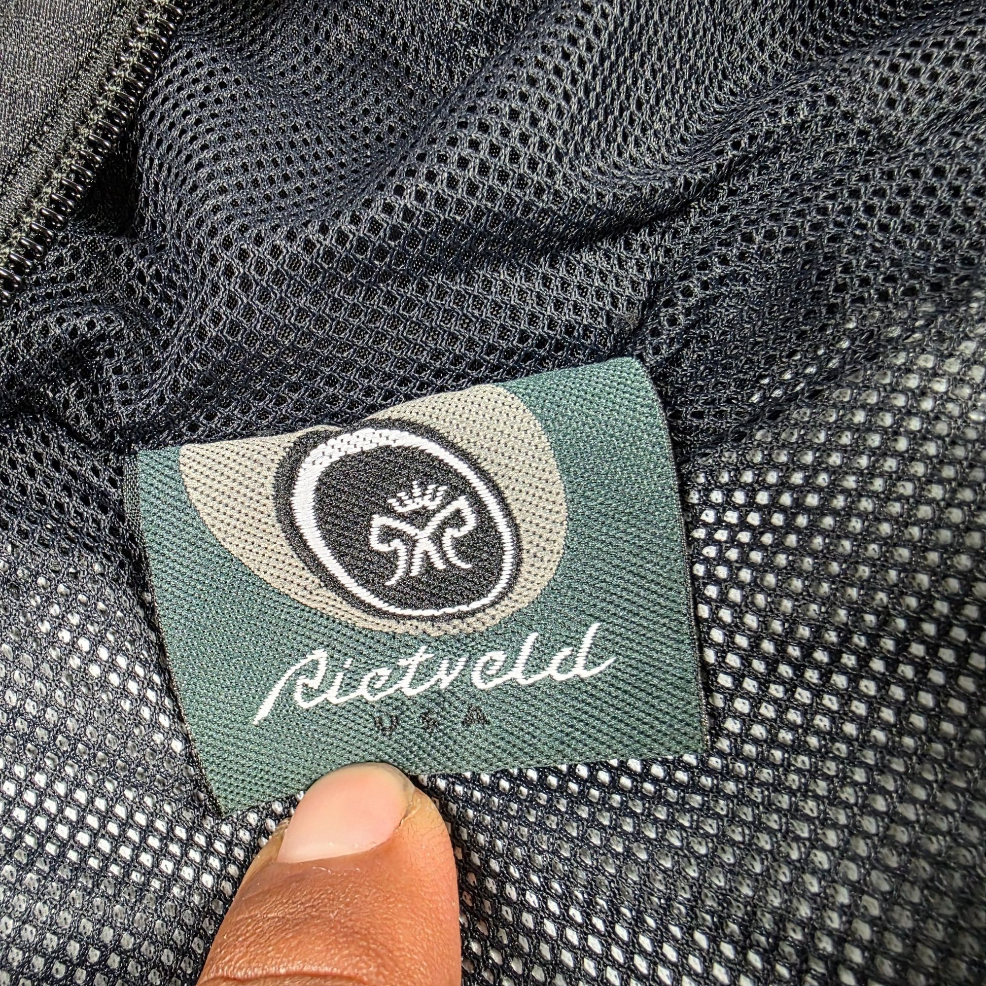 Other Rietveld Mens XL Black Hooded Windbreaker Nylon Jacket Light Size US XL / EU 56 / 4 - 3 Thumbnail