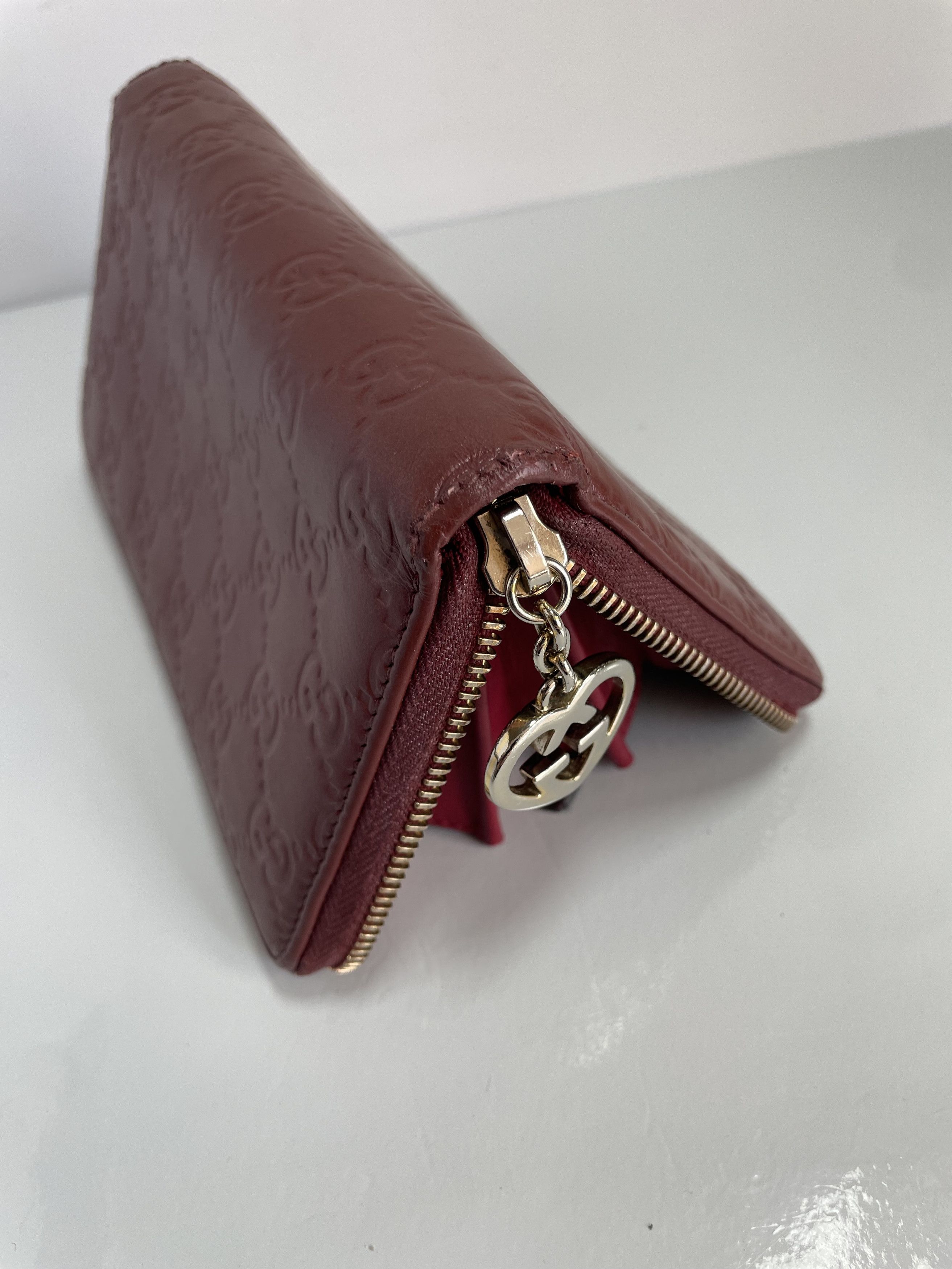Gucci Gucci leather wallet in bordeaux Size ONE SIZE - 5 Thumbnail