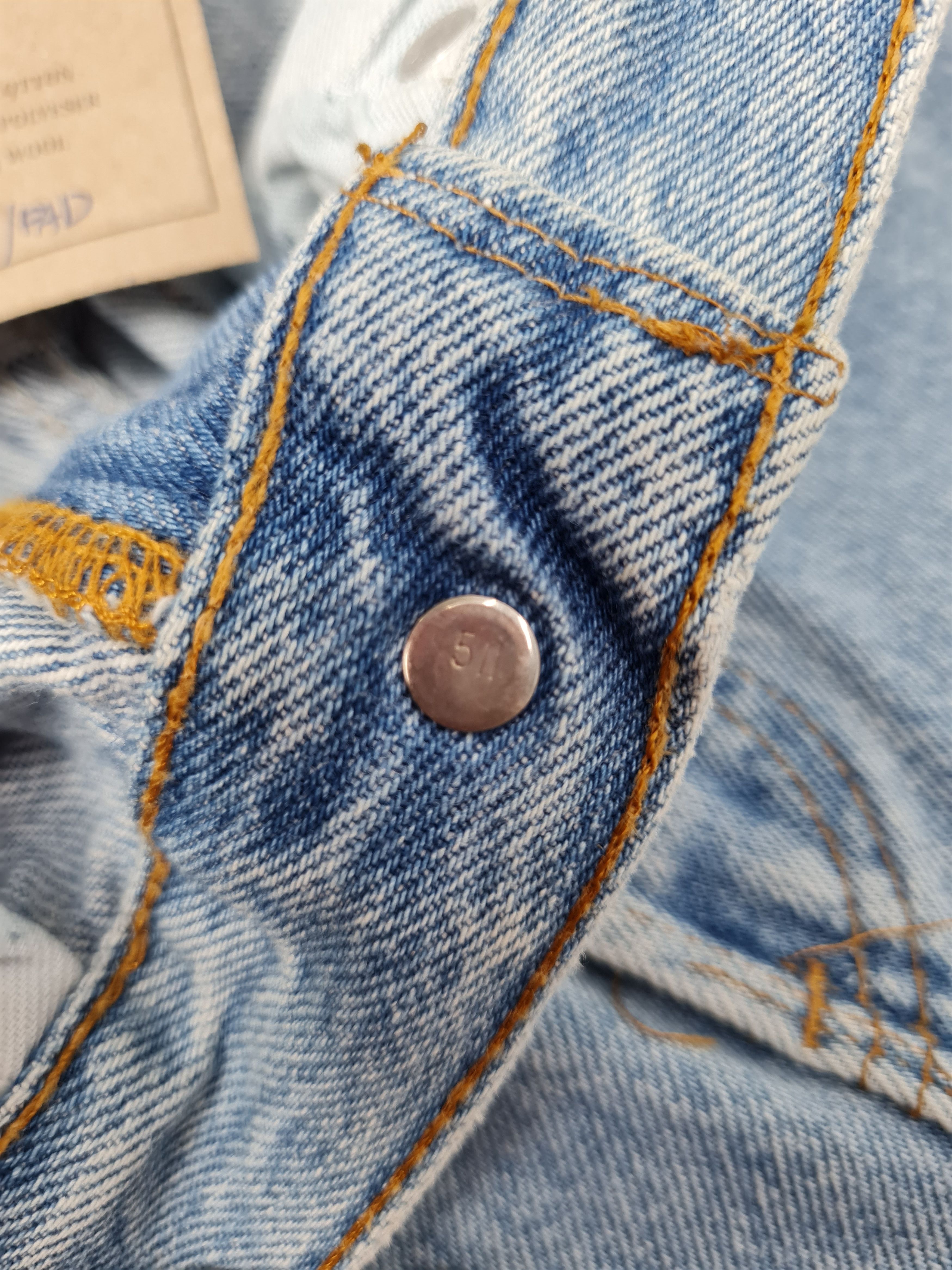 Levi's Vtg 90's LEVIS 501 Faded Light Blue Jeans L0387 Size 27X28.5 Size US 27 - 10 Thumbnail