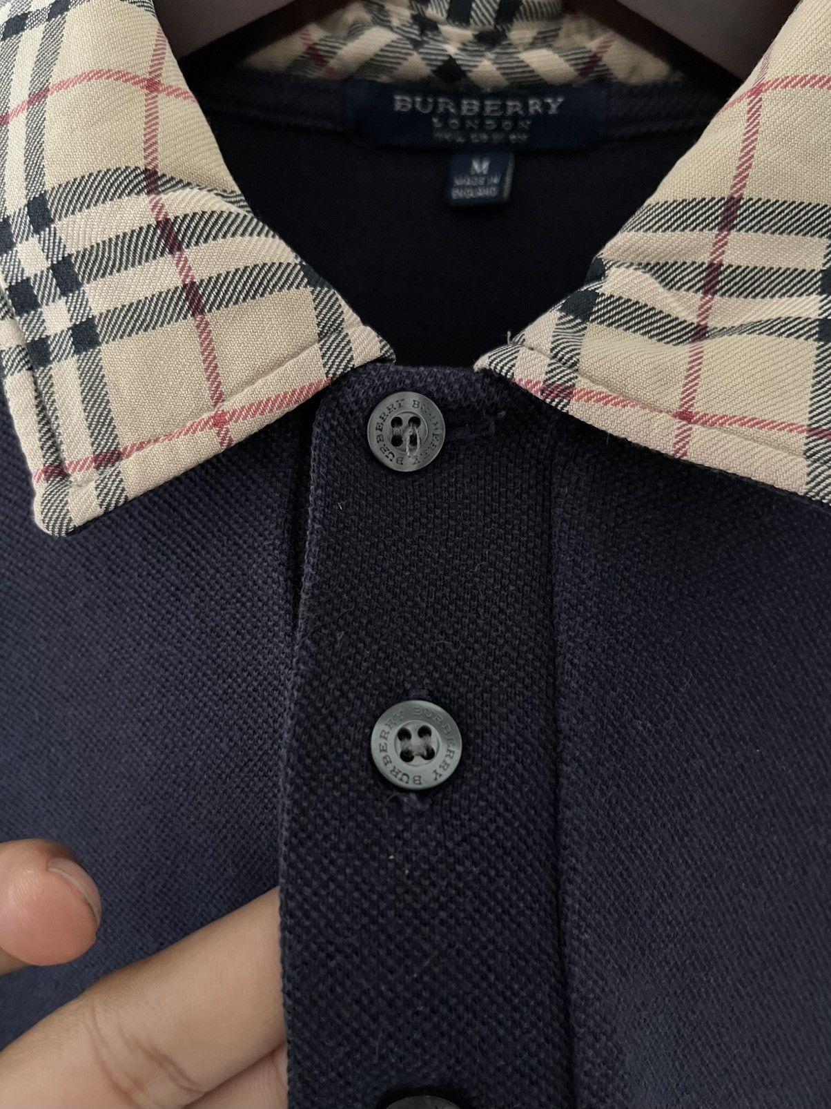 Burberry Vintage Burberry Nova Check Polo Size US M / EU 48-50 / 2 - 3 Thumbnail