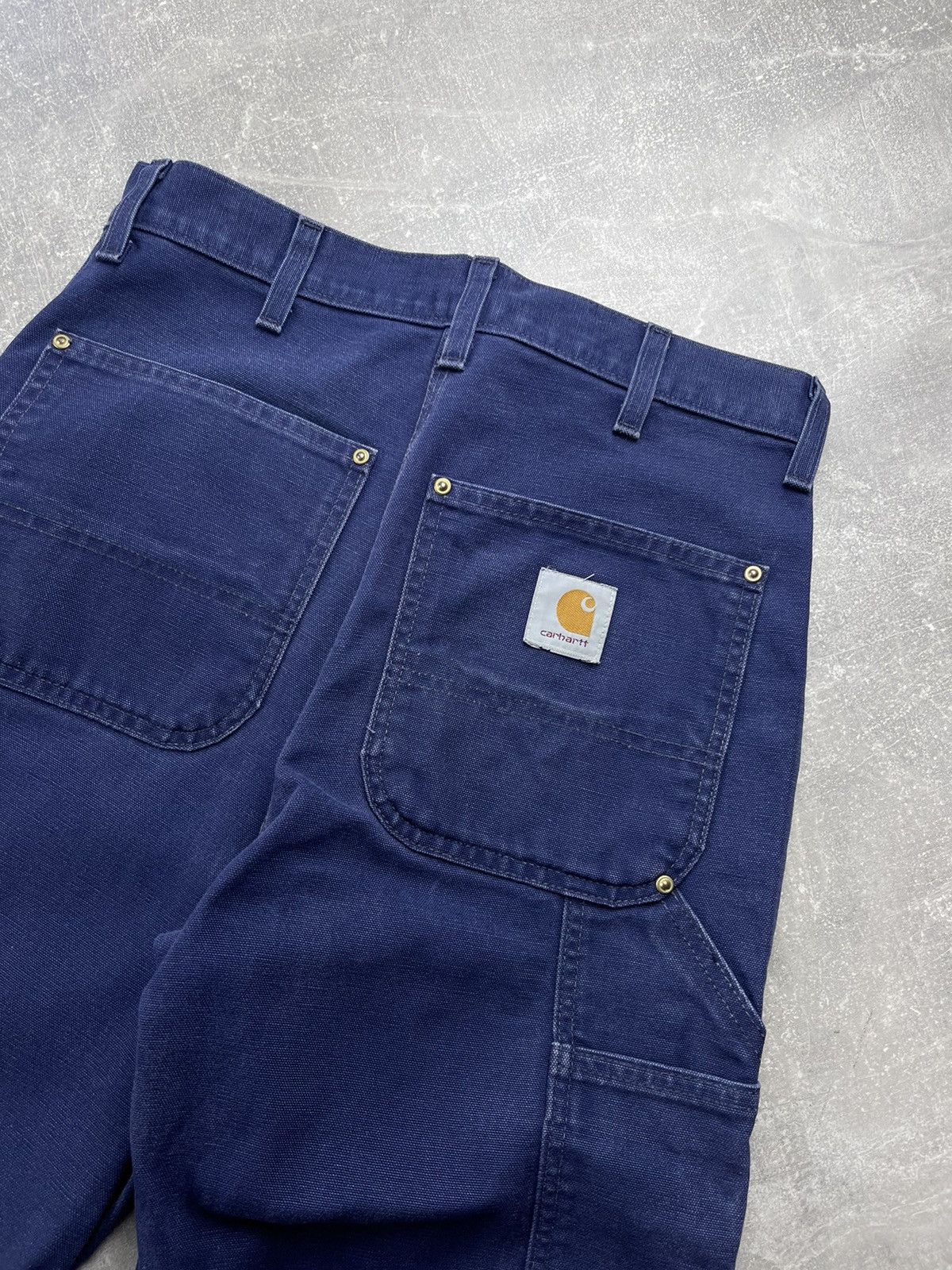 Carhartt × Vintage Vintage Carhart United Garment Carpenter Work Denim Jeans Size US 31 - 4 Thumbnail