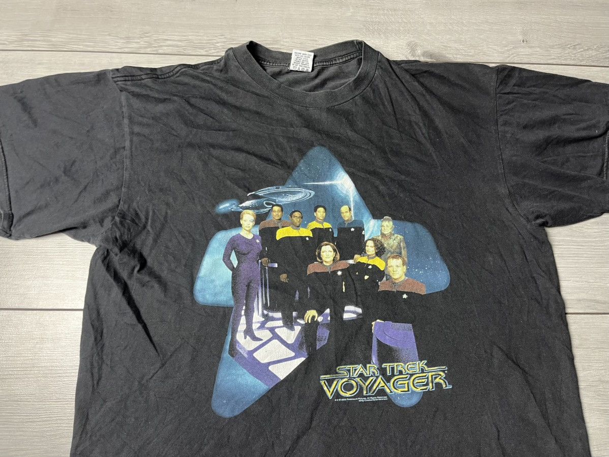 Band Tees Star Trek Voyager Shirt XL 2000 VTG Seven of Nine Show Promo Size US XL / EU 56 / 4 - 3 Thumbnail