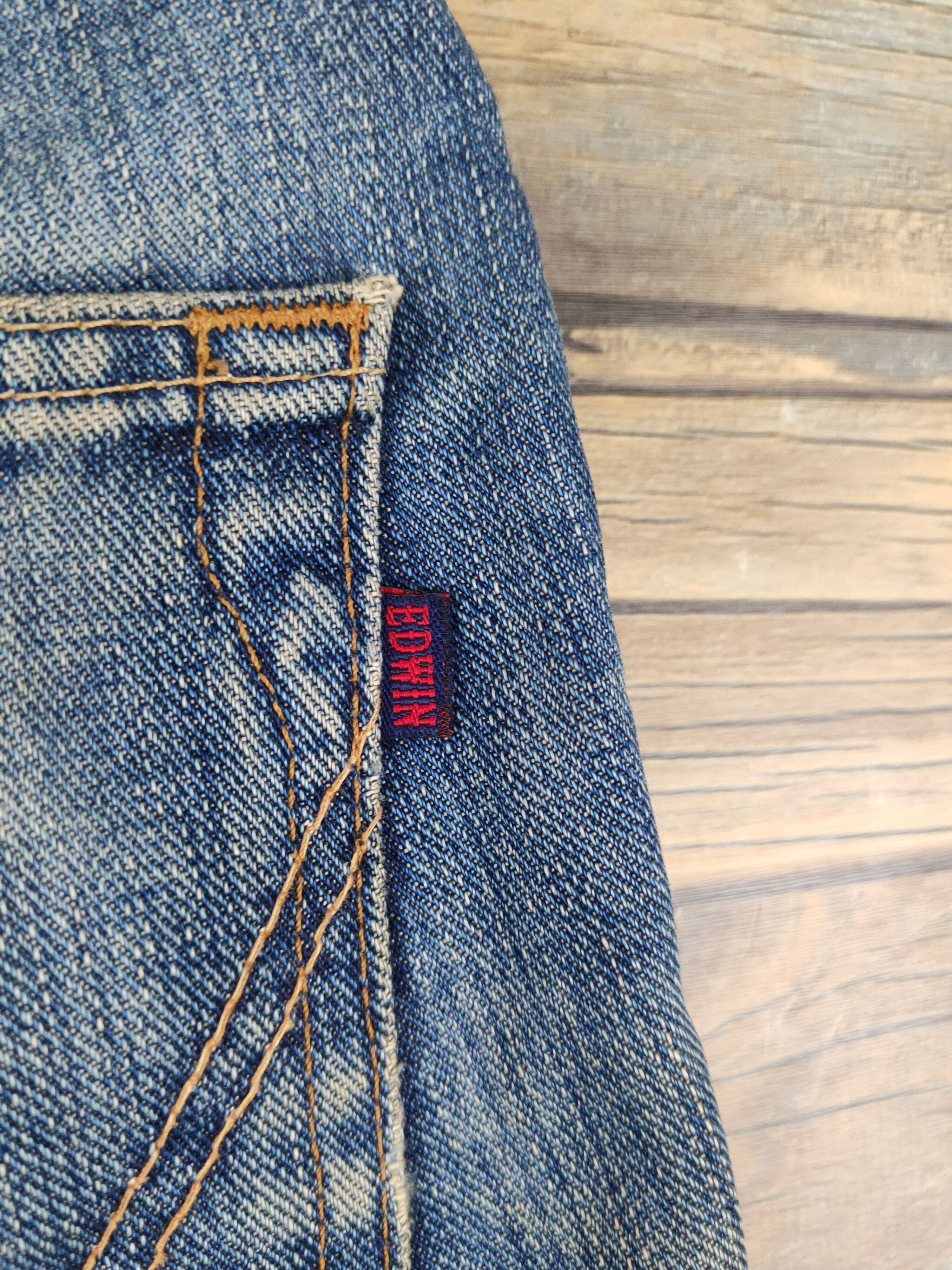 Edwin Edwin Blue Distressed Ripped denim Jeans #W1395 Size US 31 - 13 Thumbnail
