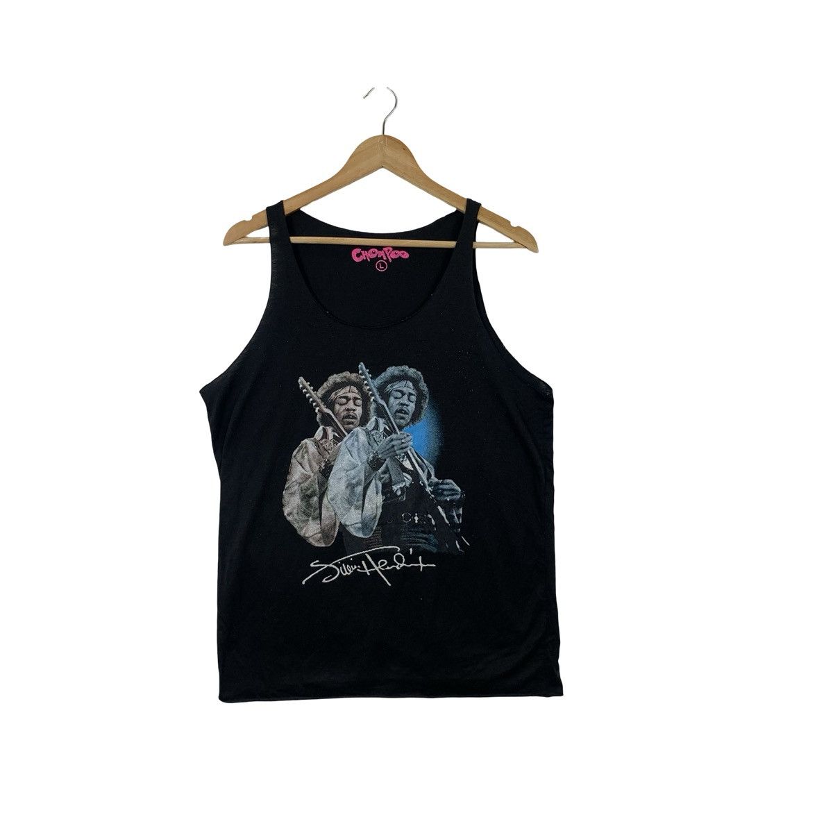 Band Tees CHOMPOO Jimi Hendrix Legendary Guittarist Tee Shirt Tank top Size US L / EU 52-54 / 3 - 1 Thumbnail