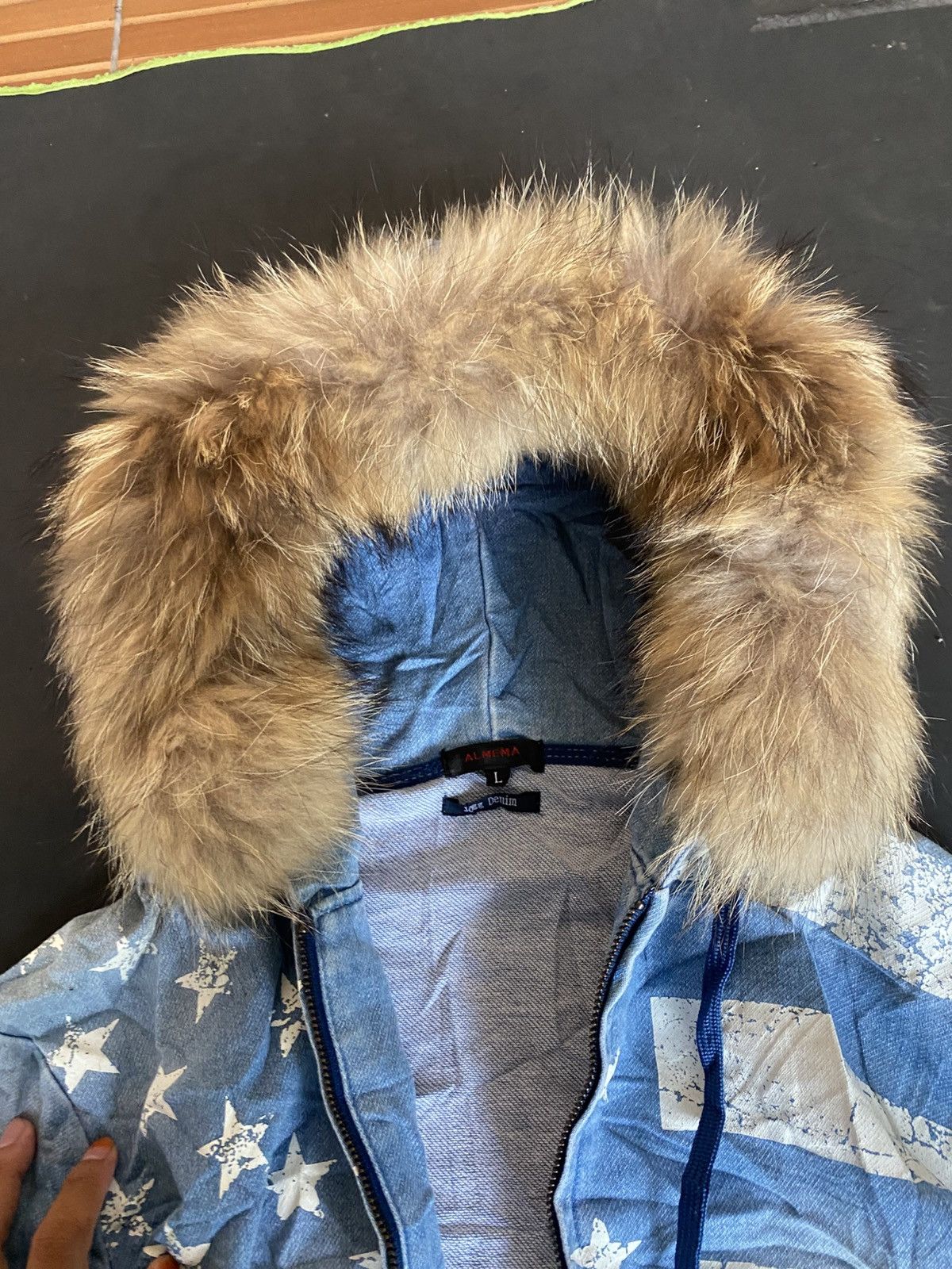 Other 💸BINDINGOFFER💸Japanese almema denim furhoodie kmrii goa Size US L / EU 52-54 / 3 - 3 Thumbnail