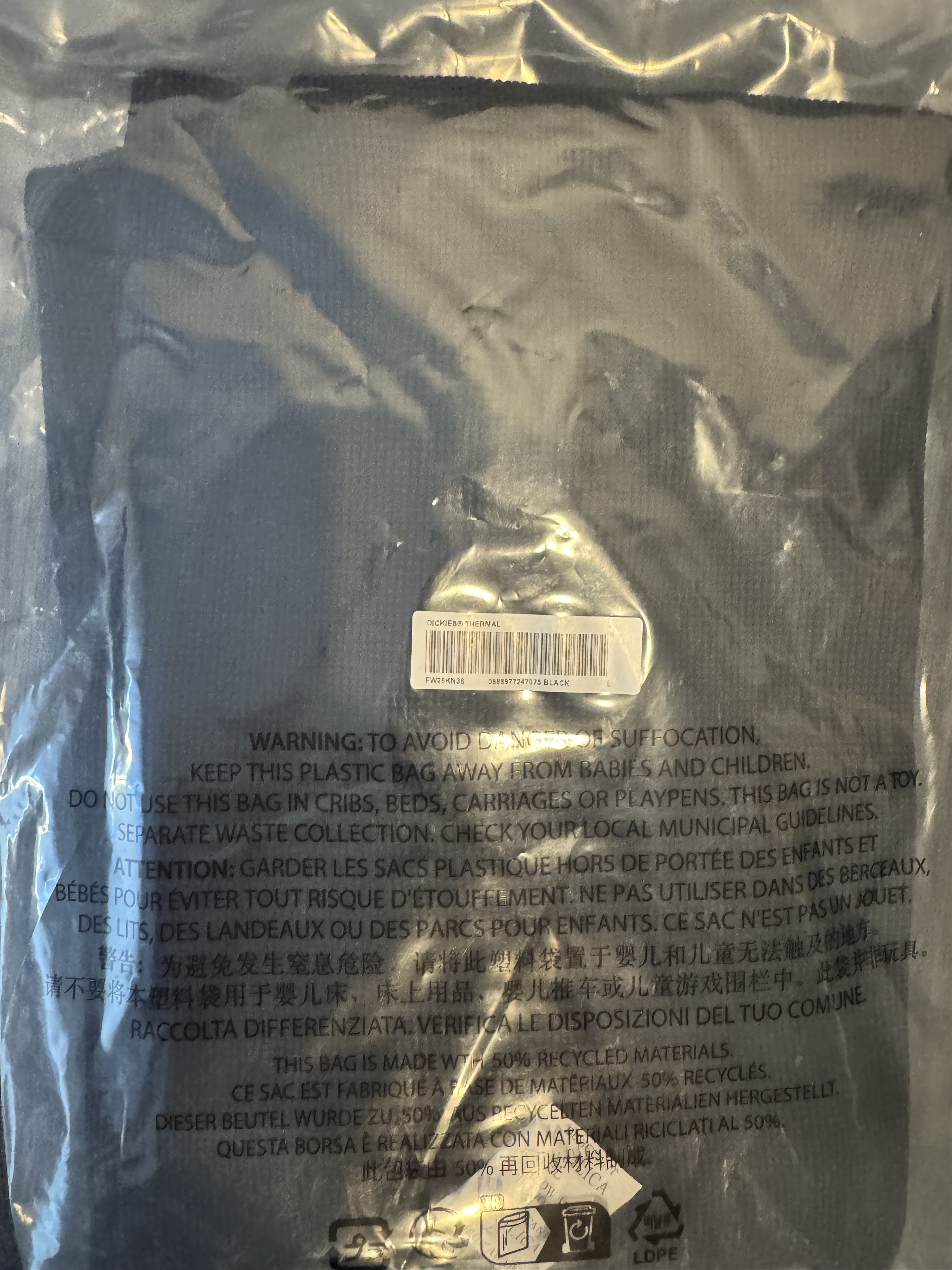 Dickies × Supreme Thermal black Size US L / EU 52-54 / 3 - 6 Thumbnail