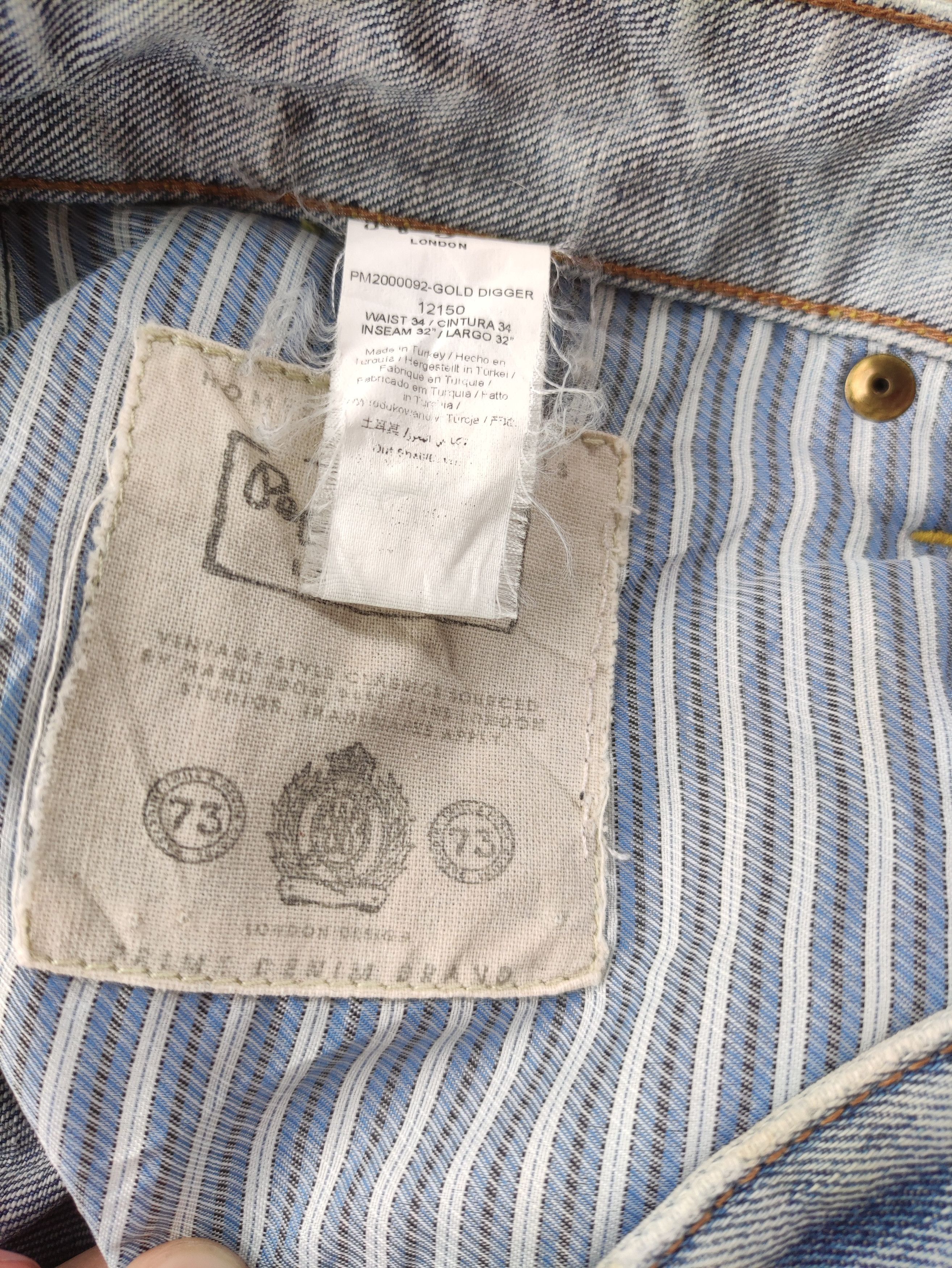 Pepe Jeans Vintage Pepe Jean London Button Distressed Faded Denim Size US 36 / EU 52 - 7 Thumbnail
