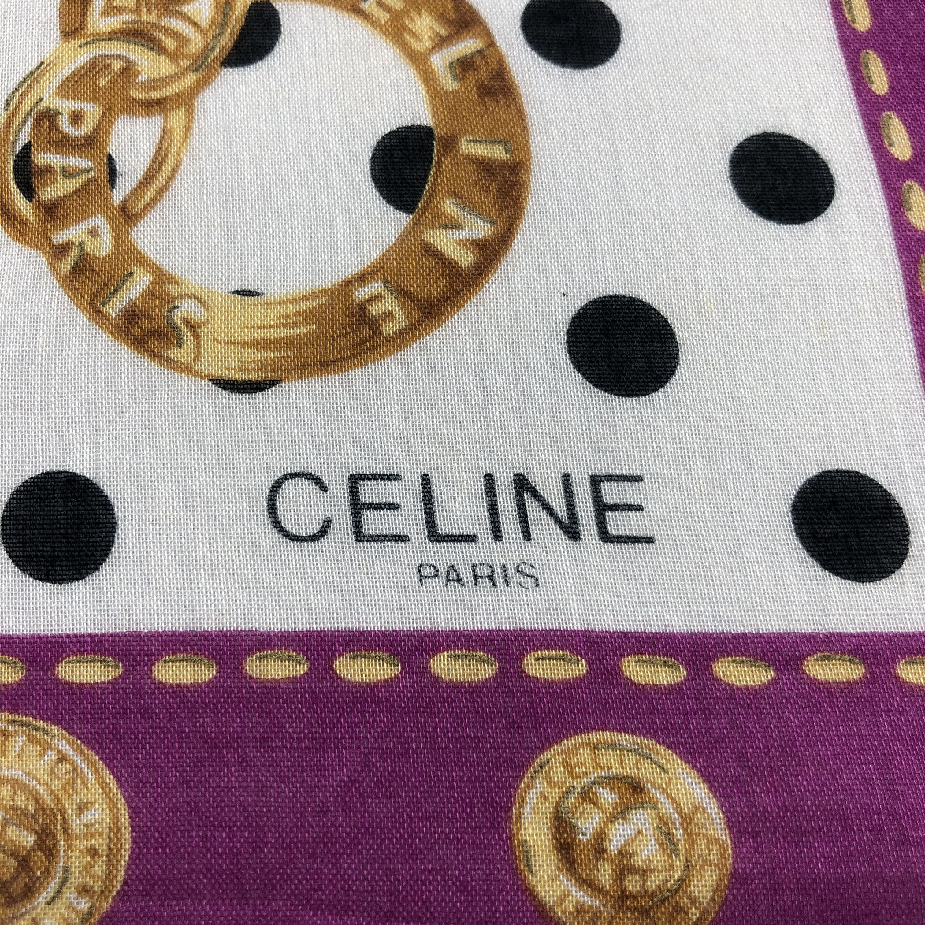 Celine Celine Handkerchief Neckerchief Bandana H3218 Size ONE SIZE - 3 Thumbnail