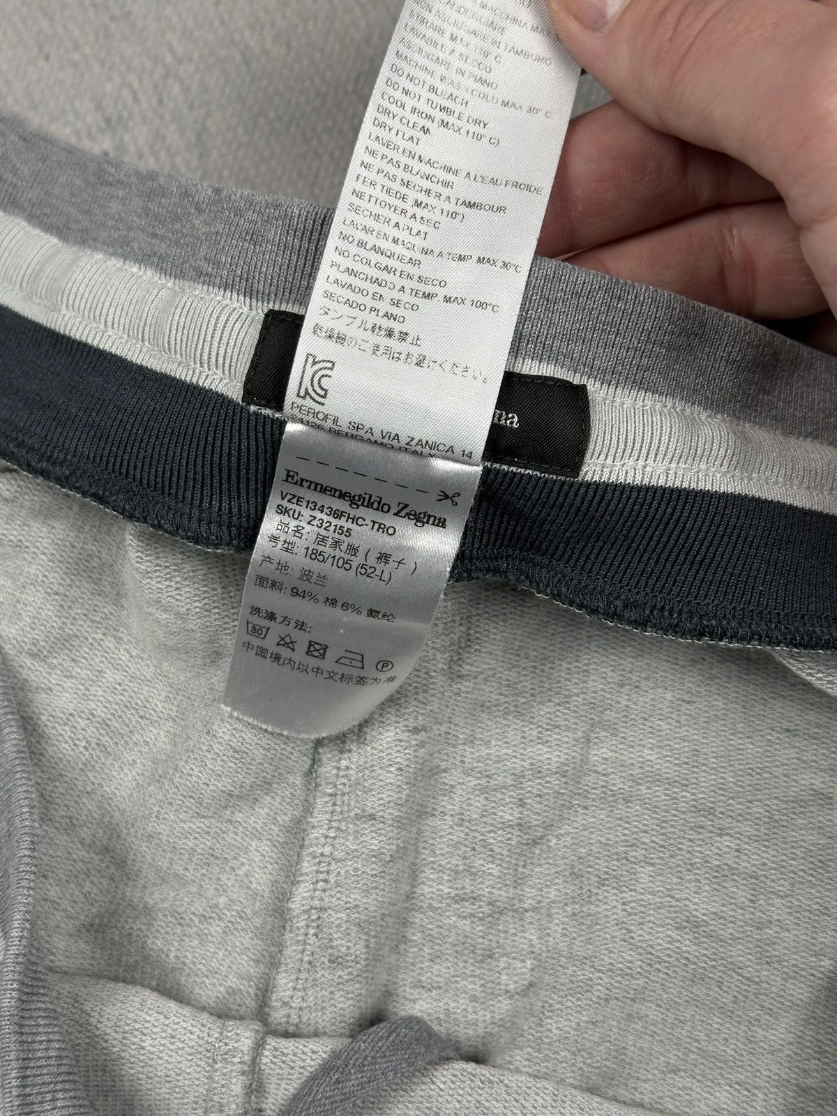 Ermenegildo Zegna Ermenegildo Zegna Luxury Sweatpants Grey Minimalist Lounge Size US 34 / EU 50 - 12 Thumbnail