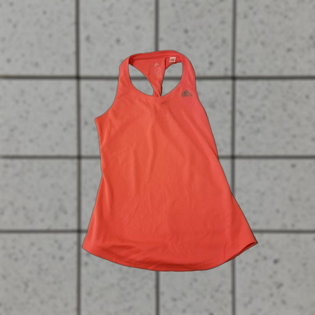 Adidas Womens adidas Tank Shirt XS Athletic Gym Workout Orange Tank Top Athletic Women XS Adidas Shirts Size XS / US 0-2 / IT 36-38 - 1 Thumbnail