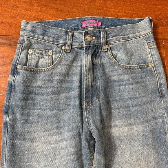Other Edikted Light Blue Straight Leg Jeans Sz Small S Size 42" / US 20 - 4 Thumbnail
