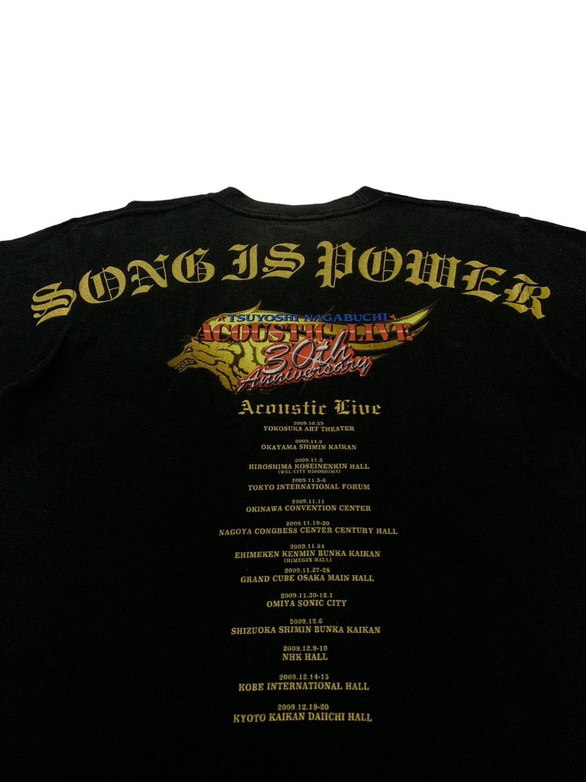 Japanese Brand Vintage Y2K Song Is Power Japan Band Tour Tee Size US M / EU 48-50 / 2 - 5 Thumbnail