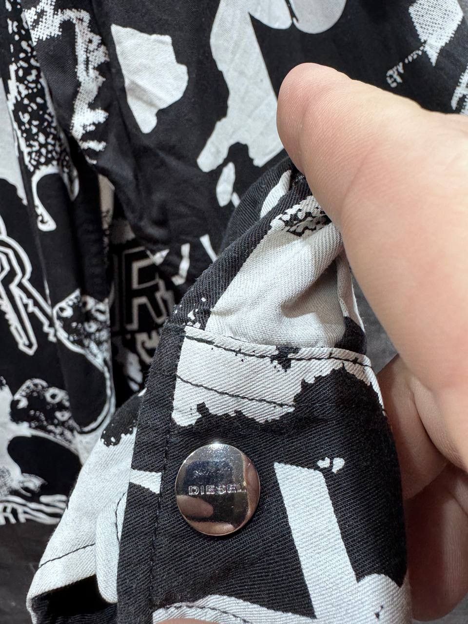 Diesel Diesel S-Krutz Allover Graphic Print Zip Pocket Shirt Jacket Size US L / EU 52-54 / 3 - 23 Thumbnail