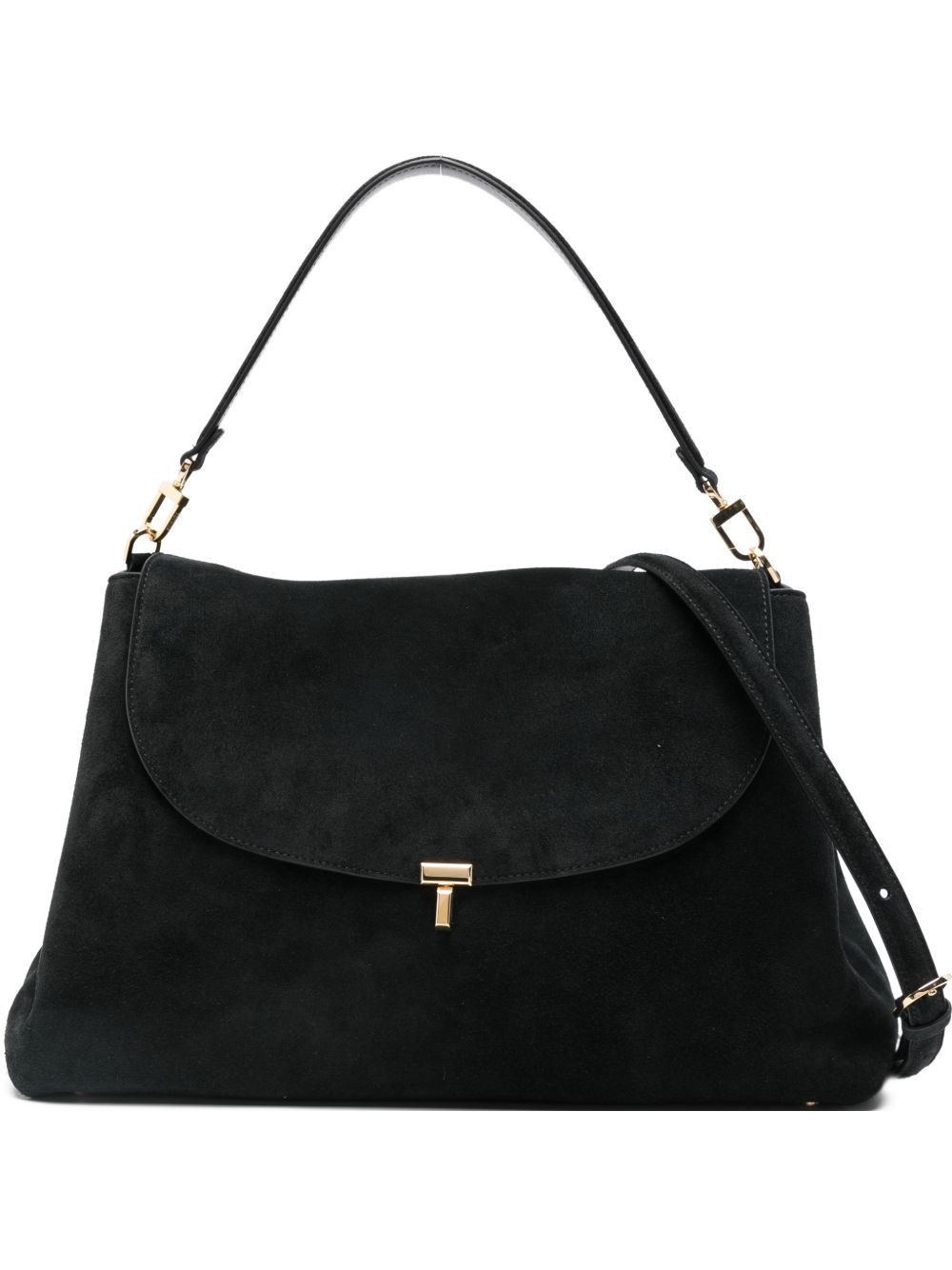 Toteme T-LOCK SUEDE LEATHER TOTE BAG Size ONE SIZE - 1 Thumbnail