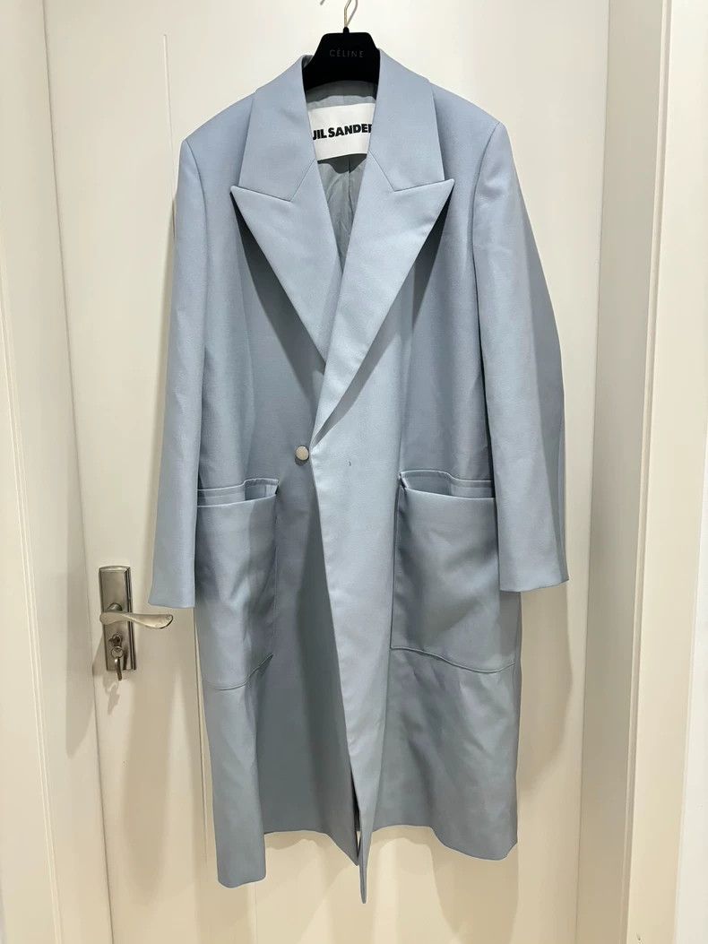 Jil Sander Jil Sander Haze blue long windbreaker Size M / US 6-8 / IT 42-44 - 1 Thumbnail