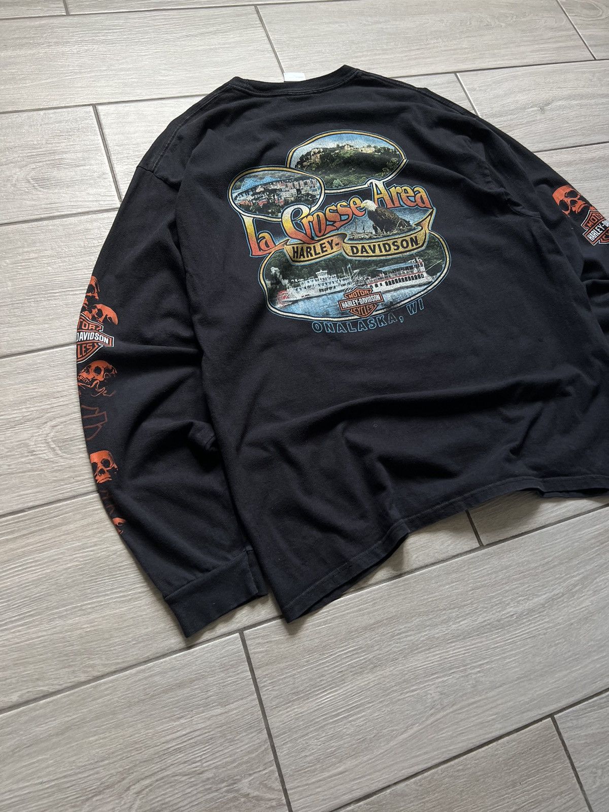 Daytona × Harley Davidson × West Coast Choppers Vintage Harley Davidson Longsleeve Big Logo Size US XL / EU 56 / 4 - 10 Thumbnail