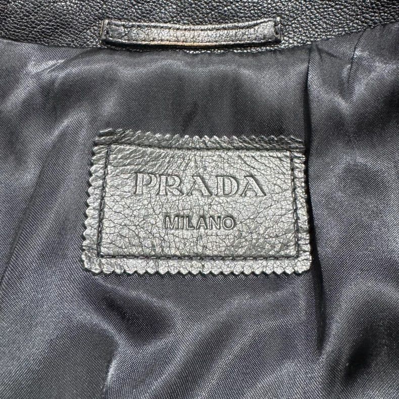 Prada Prada size 38 Leather biker jacket Size US M / EU 48-50 / 2 - 2 Thumbnail