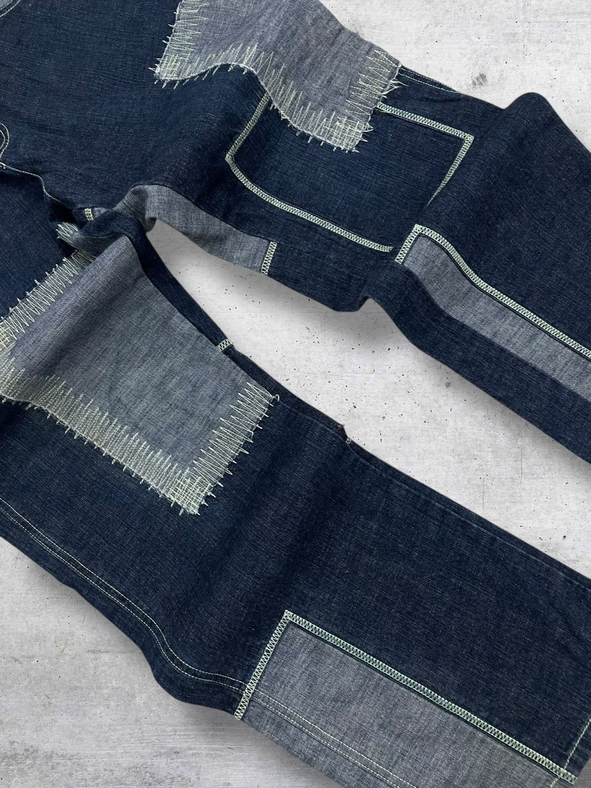 Hysteric Glamour VINTAGE PHAT FARM 90S OG JAPAN DESIGNER PATCHWORK DENIM Size US 32 / EU 48 - 6 Thumbnail