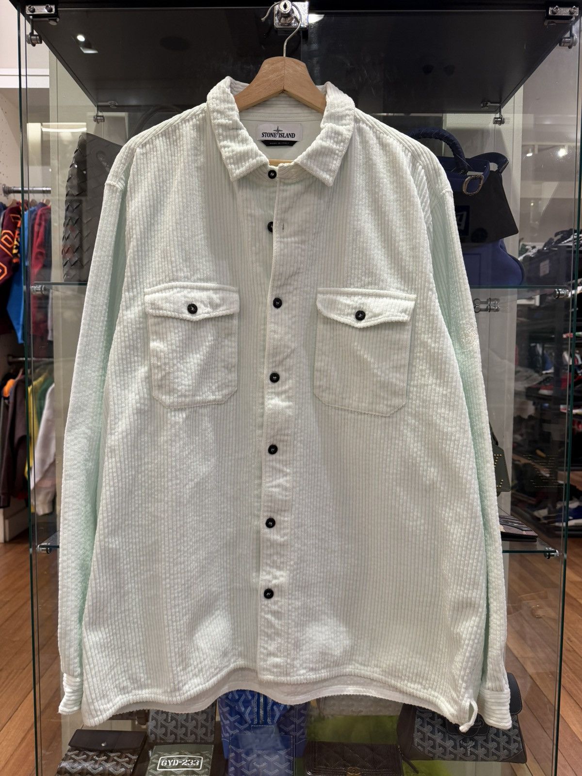 Stone Island Stone Island Jumbo Cord Button Up Overshirt Size US XXL / EU 58 / 5 - 1 Thumbnail