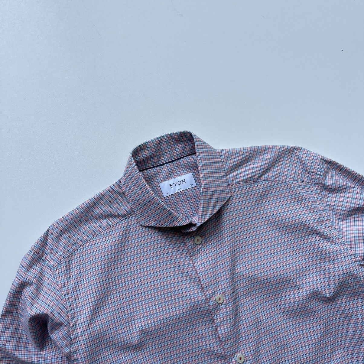 Eton Eton Rwill Cotton Slim Fit Checked Button Ups Shirt Multi Size US L / EU 52-54 / 3 - 2 Thumbnail