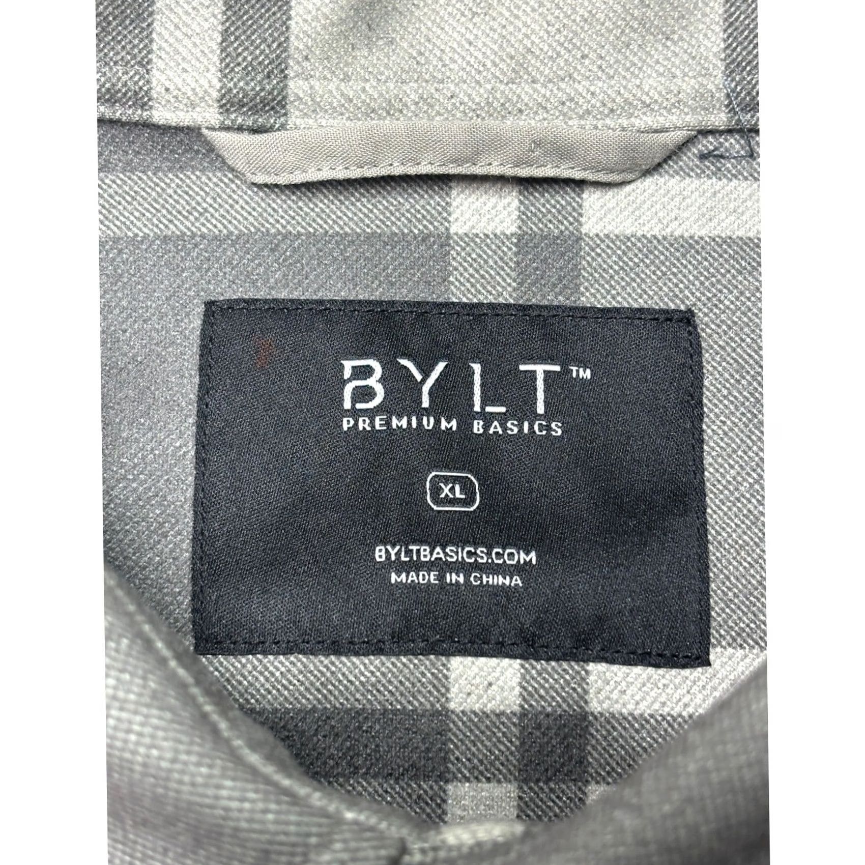Asics BYLT Premium Basics Plaid Button-Up Shirt Shacket Gray XL Men’s Long Sleeve Size US XL / EU 56 / 4 - 5 Thumbnail