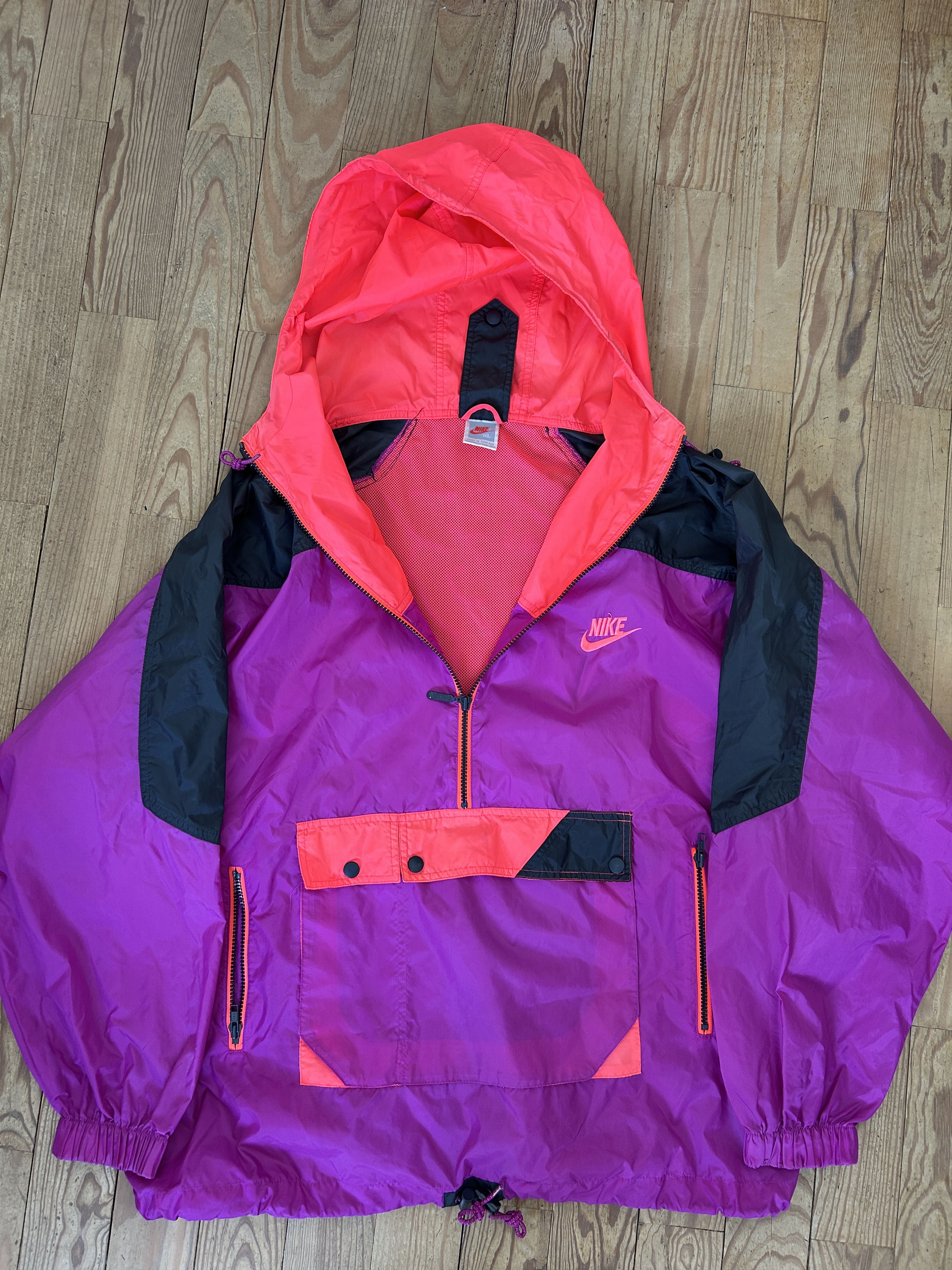 Nike 🌀 Rare Vintage Nike Windrunner Pullover Anorak (1989–1992) Size US L / EU 52-54 / 3 - 8 Thumbnail