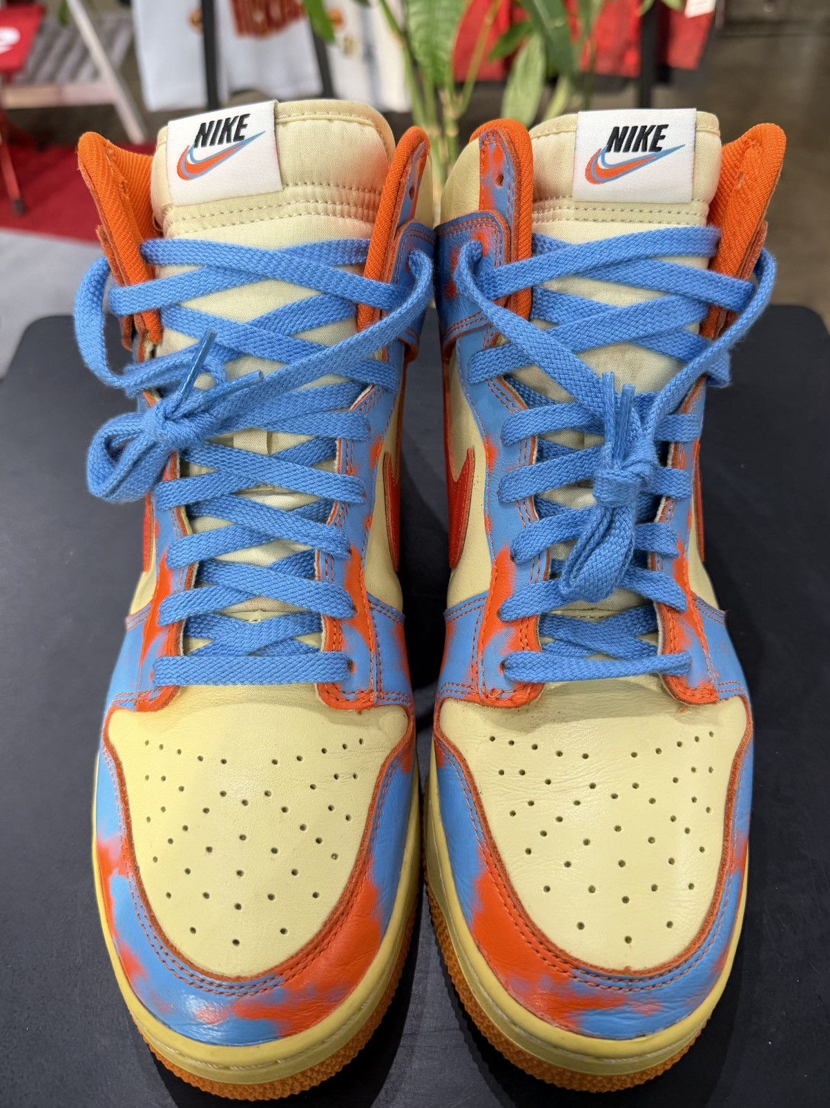 Nike Nike Dunk High 1985 Orange Acid Wash Size 10 (2022) Size US 10 / EU 43 - 2 Thumbnail