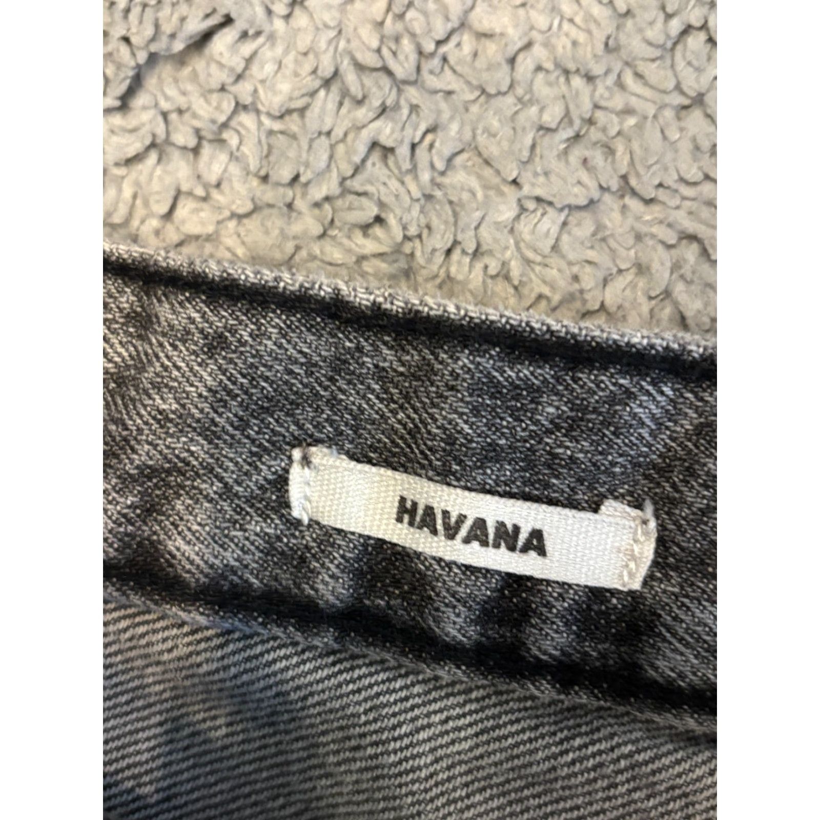 Mango Mango Havana Jeans Womens 12 Black Washed High Waist Ankle Straight Denim Jeans Size 34" / US 12 / IT 48 - 3 Thumbnail