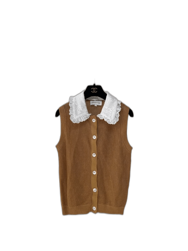 The Row New Knit Vest with Detachable Collar Size M / US 6-8 / IT 42-44 - 1 Thumbnail