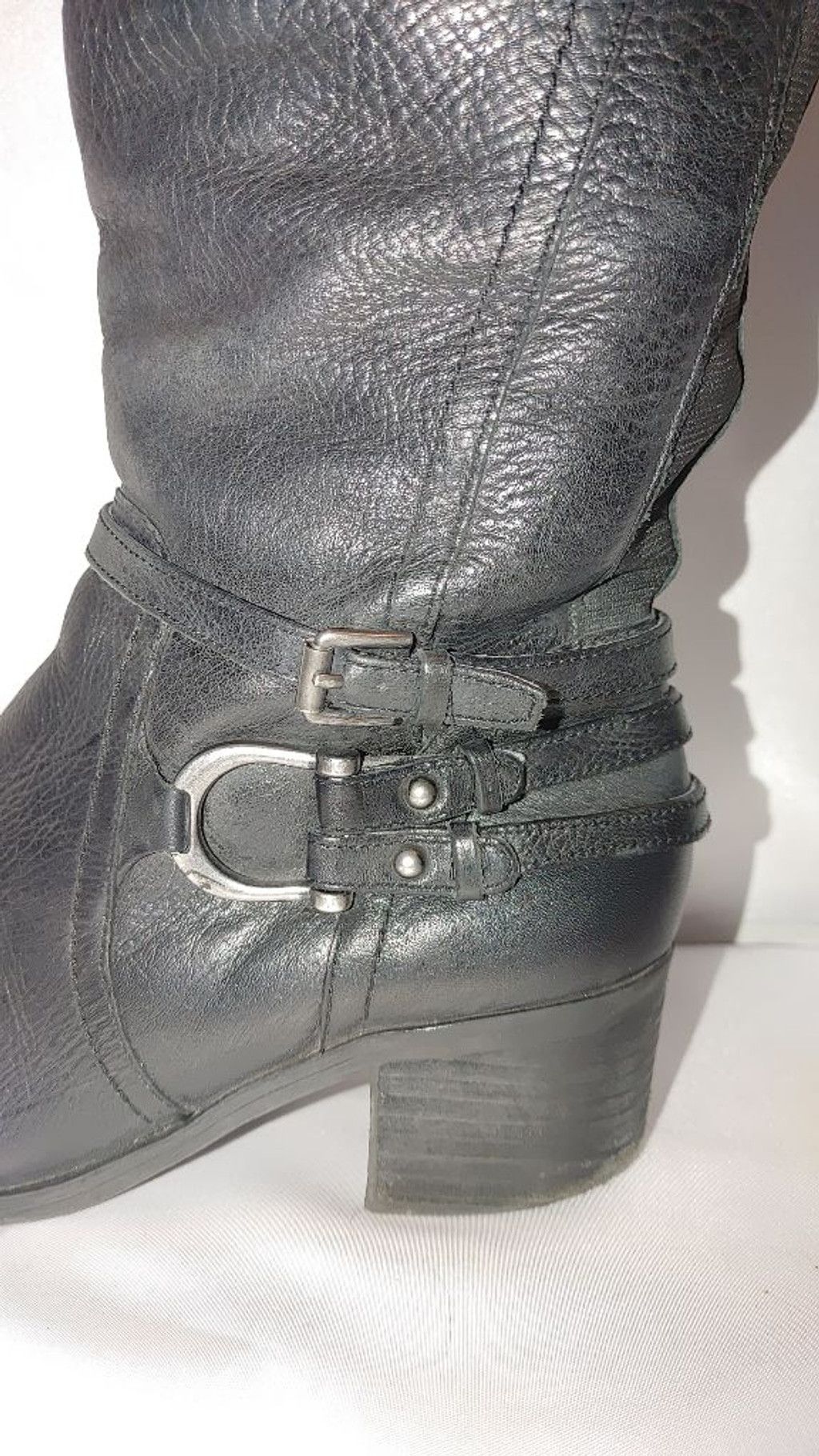 Marc Fisher Marc Fisher Kacee Leather Riding Boots Size 7.5M Size US 7.5 / IT 37.5 - 4 Thumbnail