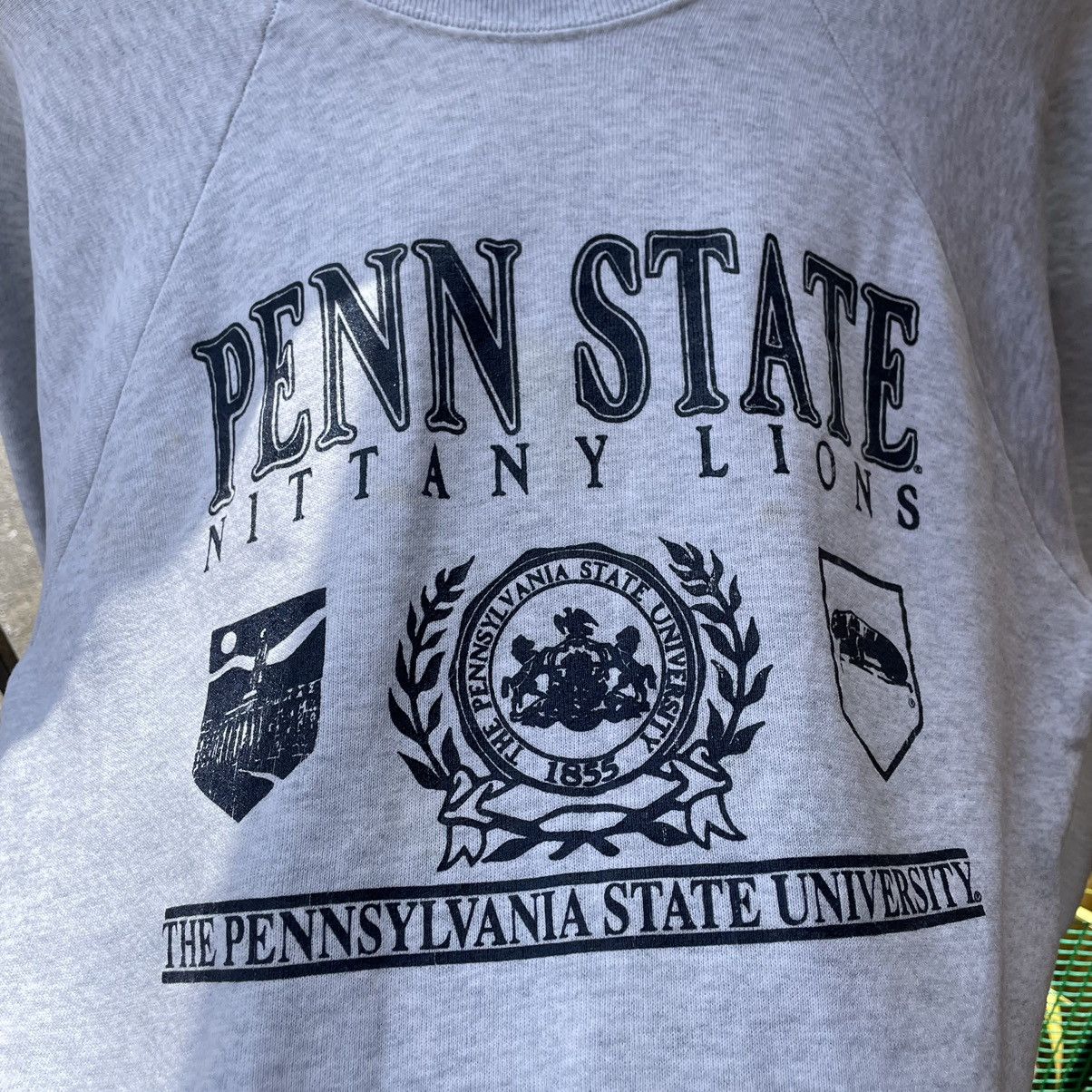 Fruit Of The Loom × Vintage 🔥Vintage Penn State University Big Logo Sweatshirts Size US M / EU 48-50 / 2 - 4 Thumbnail