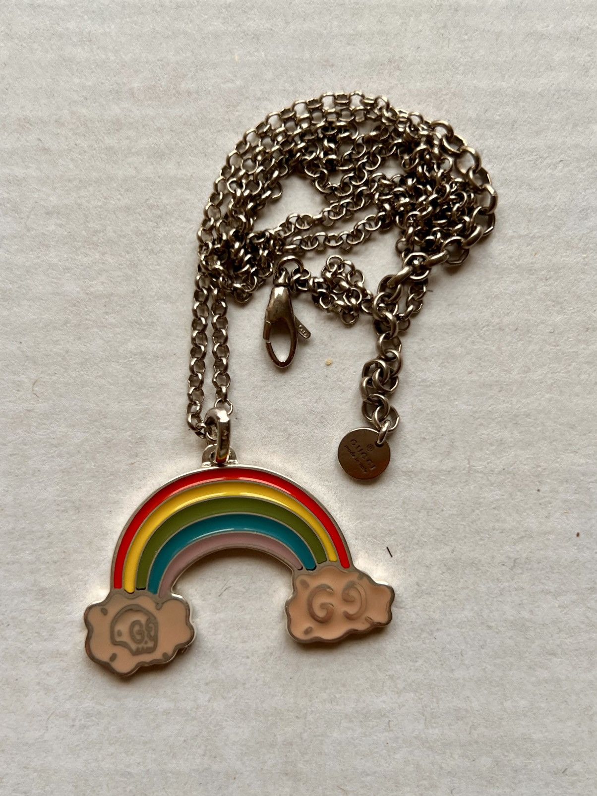 Gucci Gucci Ghost Rainbow Pendant Necklace skull jewelry silver Size ONE SIZE - 11 Thumbnail
