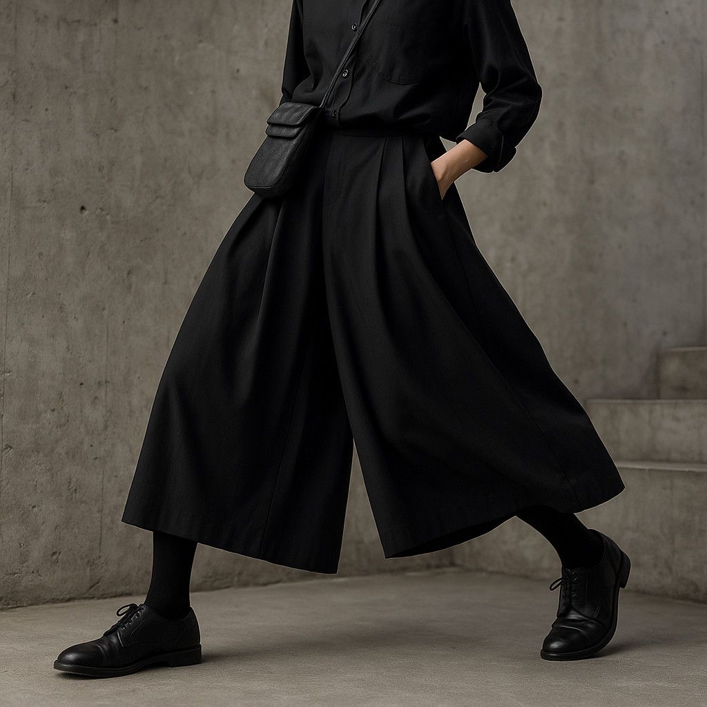 Other Japanese Hakama Pants Unisex Wide Leg Trousers Size US 34 / EU 50 - 3 Thumbnail