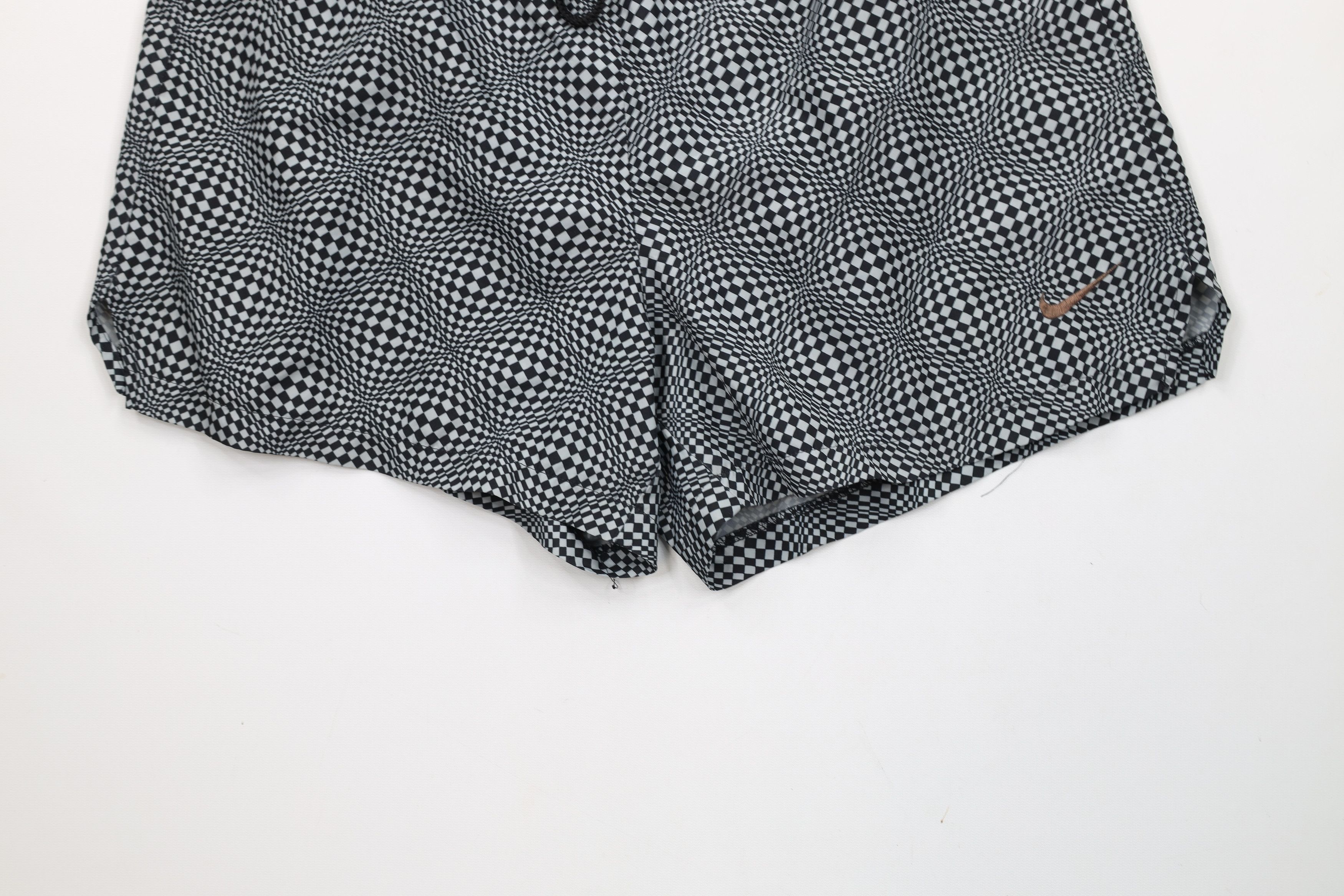 Nike × Vintage Vintage 90s Nike Scott Mini Swoosh Lined Short Shorts Trippy Size US 32 / EU 48 - 4 Thumbnail