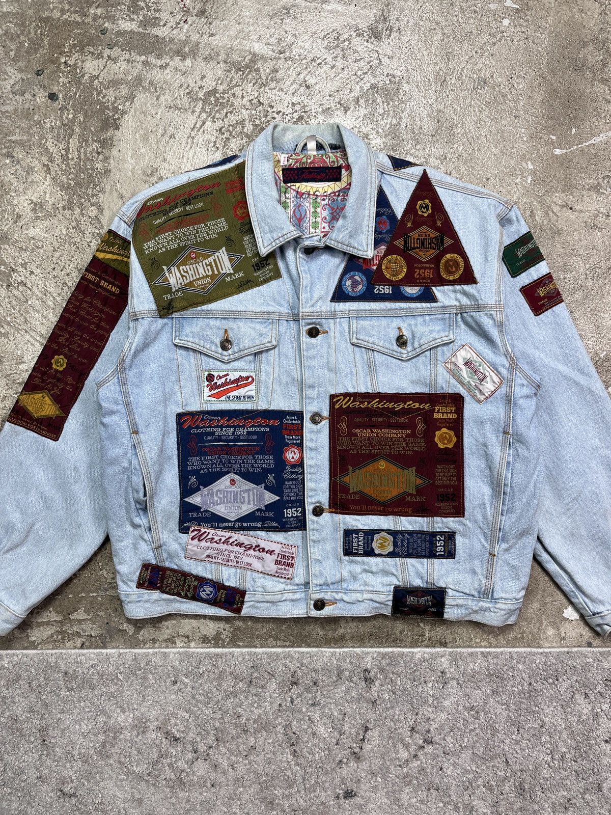 Vintage 2-SIDED WASHINGTON FLASHLIGHTS REVERSIBLE JACKET - № 2260 Size US XL / EU 56 / 4 - 4 Thumbnail