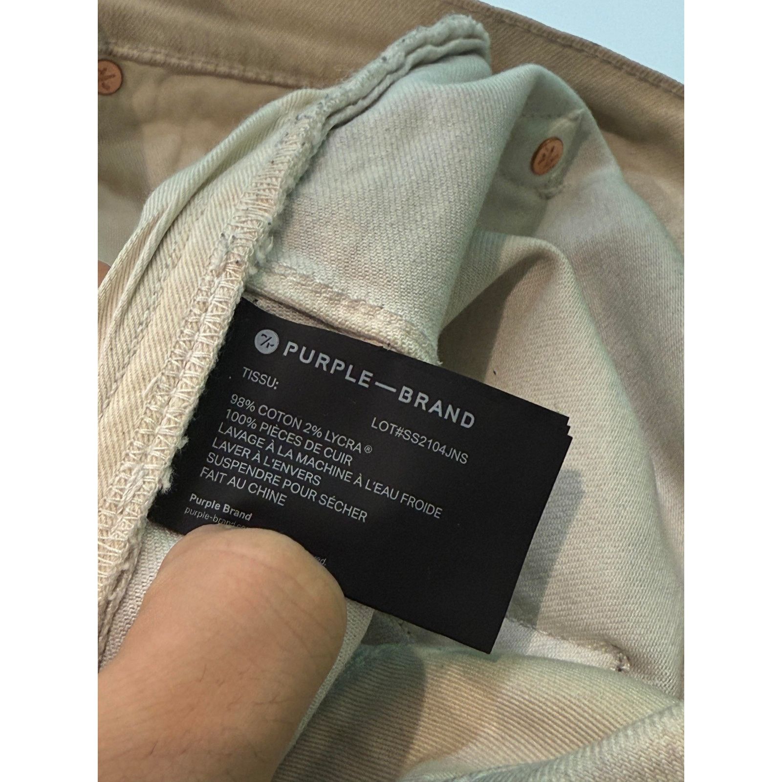 Purple Brand Purple Brand Grey Dirty Wash Jeans Size US 31 - 4 Thumbnail