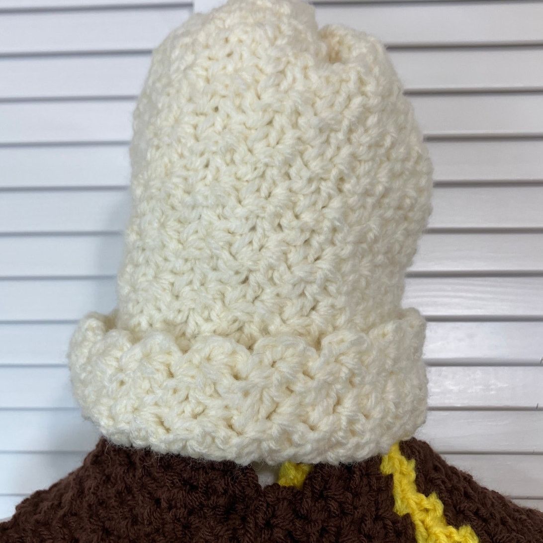 Handmade NWT Handmade Crocheted Multicolor Adult Beanie Scarf 63” Size ONE SIZE - 4 Thumbnail