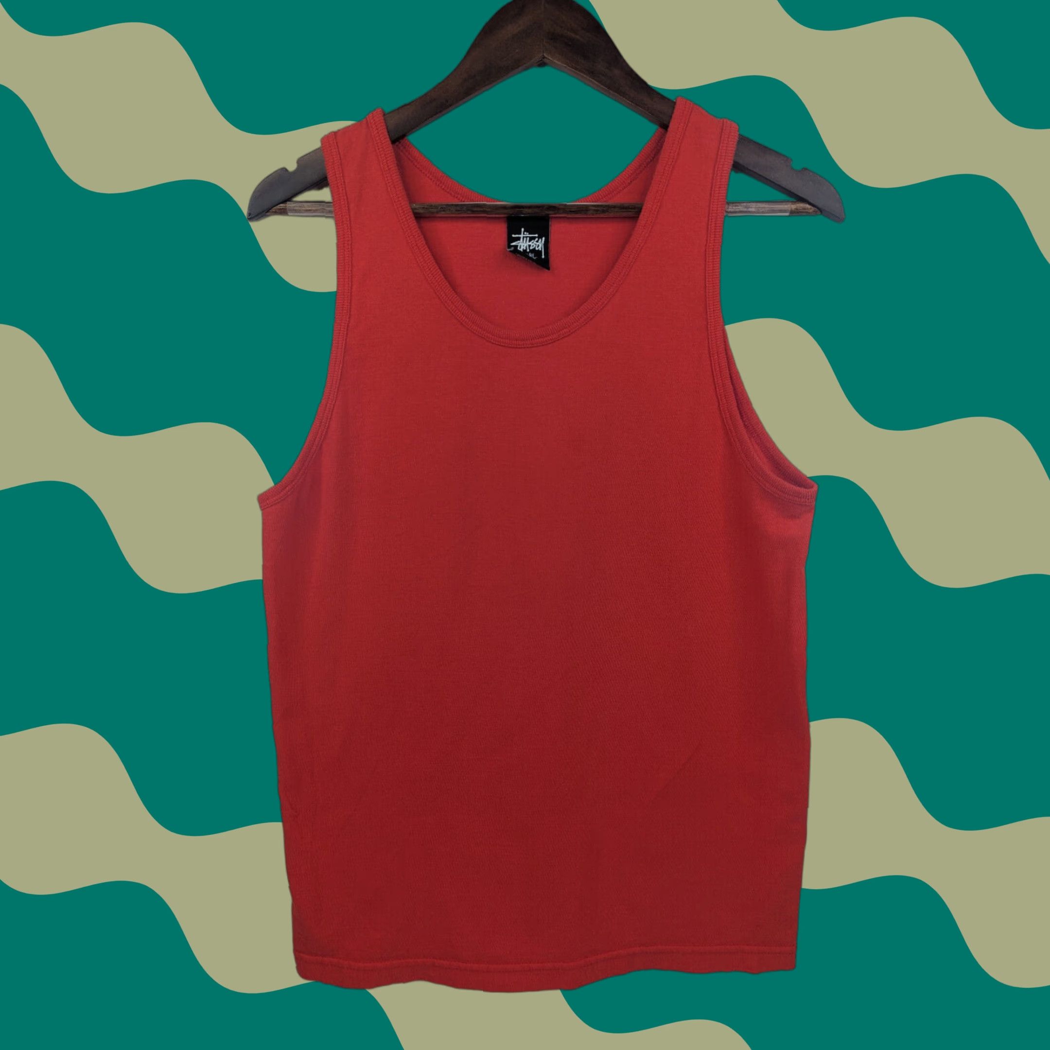 Vintage Stussy Tank Top Shirt Mens Small Red Cotton Sleeveless Streetwear Skate Size US S / EU 44-46 / 1 - 1 Thumbnail