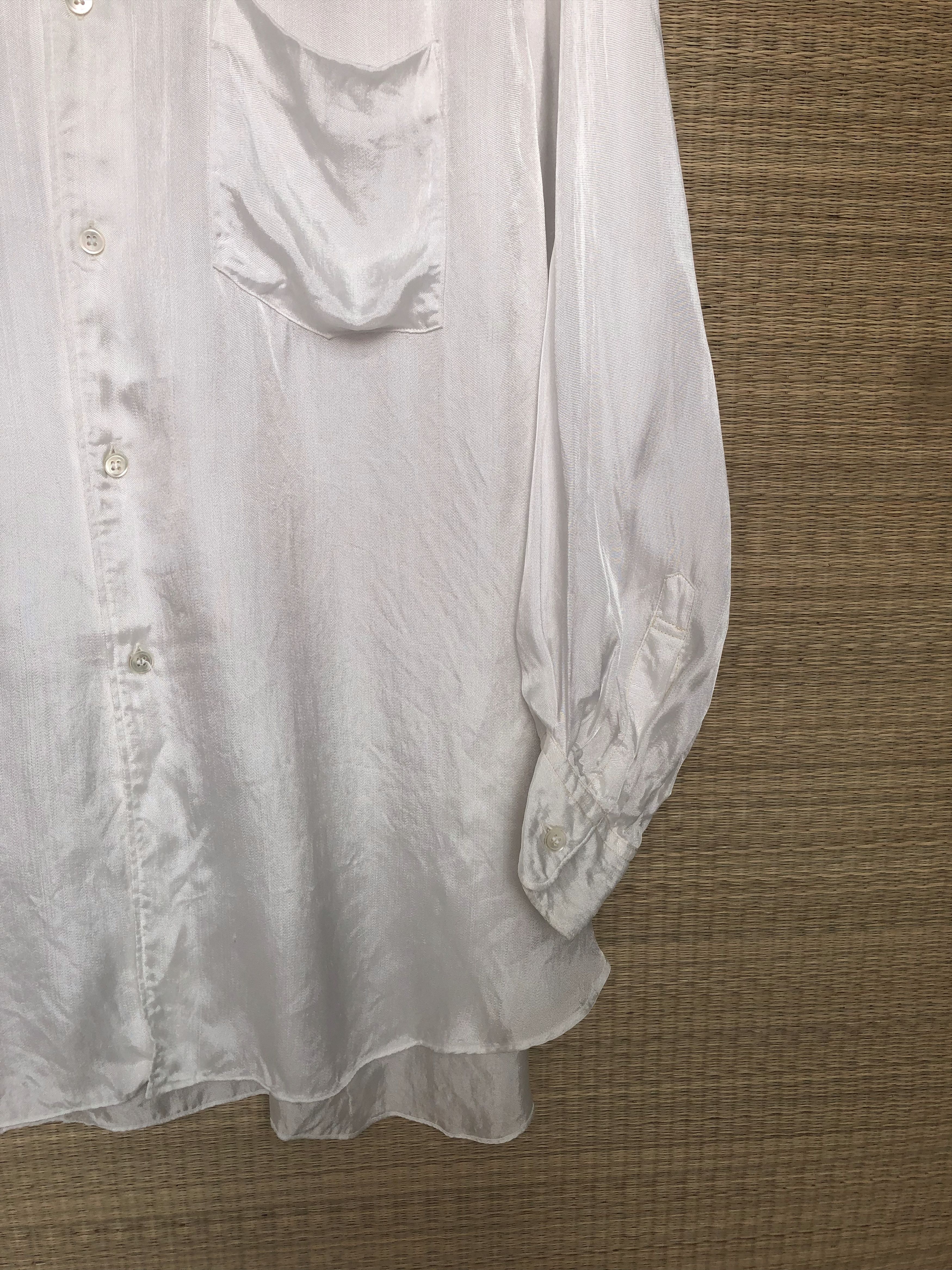 Comme des Garcons Homme Plus shiny rayon shirt Size US L / EU 52-54 / 3 - 3 Thumbnail