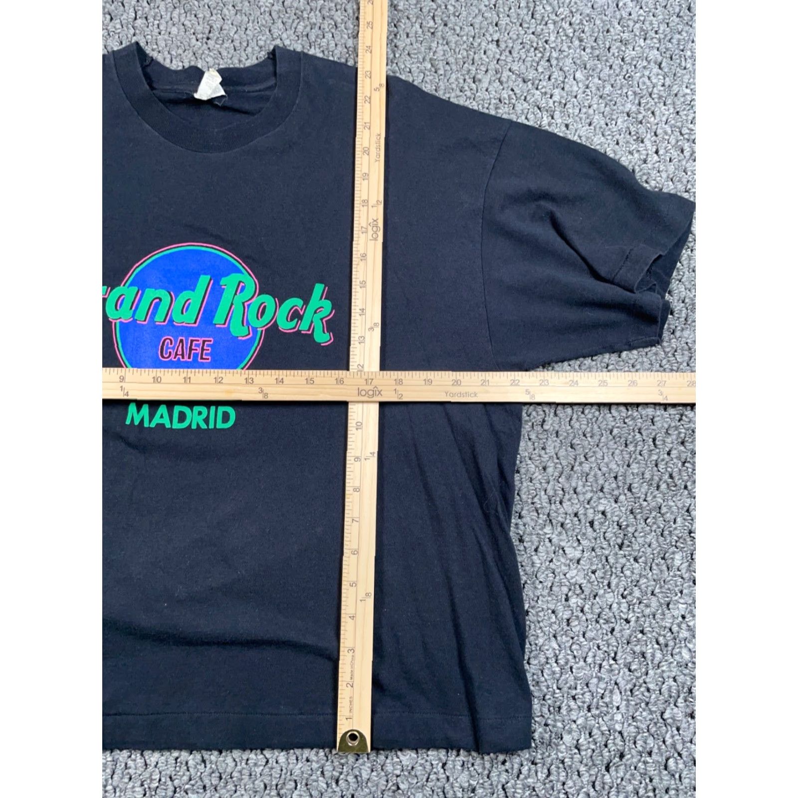 Vintage VTG 80s Madrid Cafe T-Shirt Adult XL Black Single Stitch Screen Stars Tag Boxy Size US XL / EU 56 / 4 - 4 Thumbnail