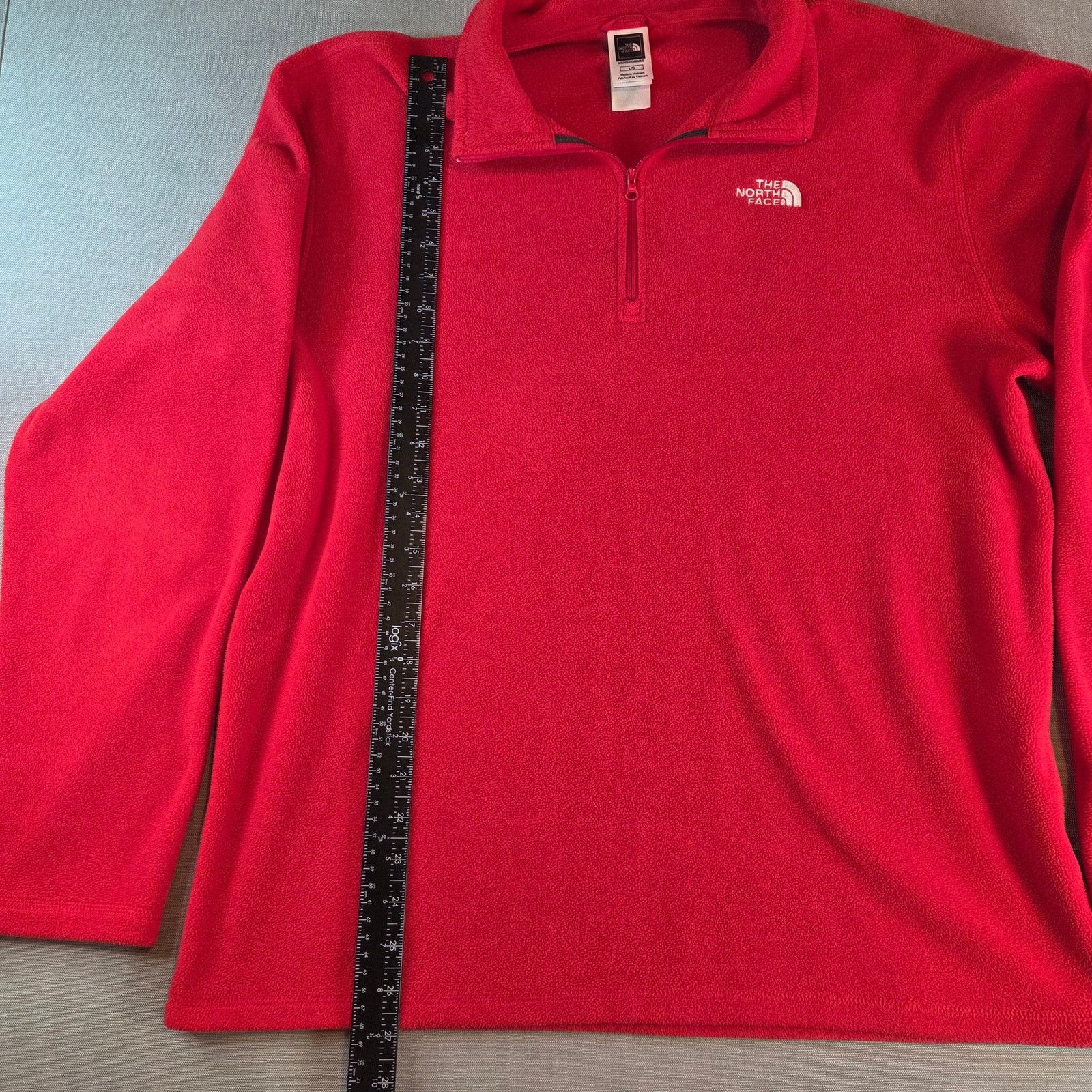 The North Face North Face Red 1/4 Zip Fleece L Size US L / EU 52-54 / 3 - 7 Thumbnail