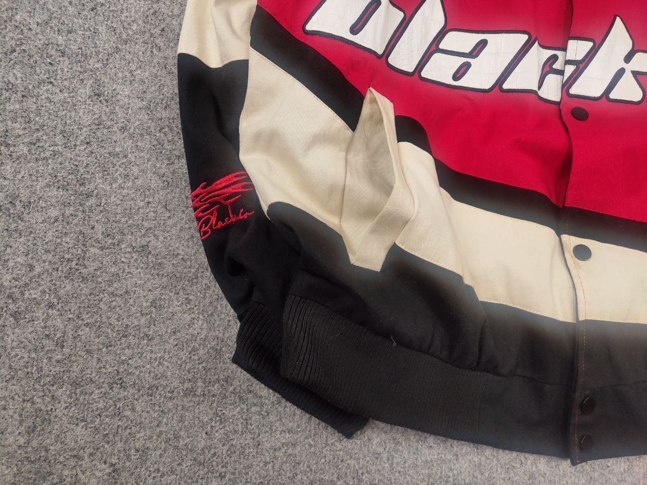 Vintage Aelfric Eden Blackair Vintage Racing Bomber Jacket Logo Y2K Size US M / EU 48-50 / 2 - 9 Thumbnail