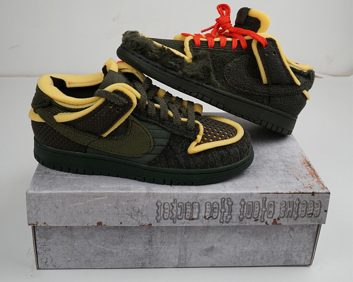 Cactus Plant Flea Market × Nike CPFM x Nike Dunk Low Swamp Sponge Sequoia Green Size US 6 / EU 39 - 2 Thumbnail