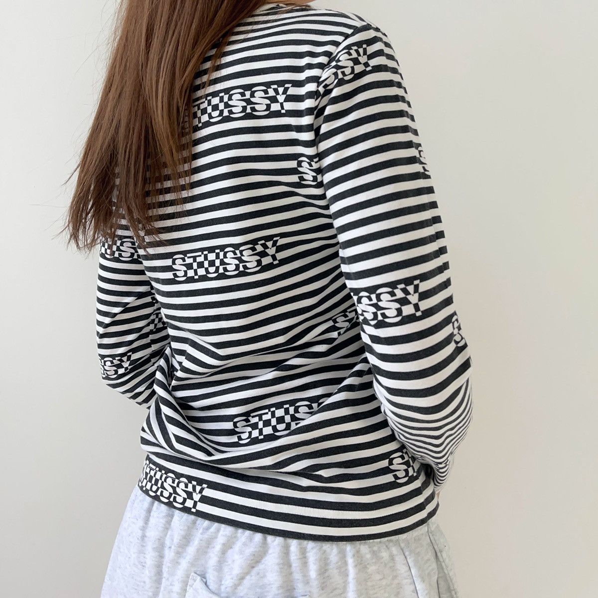 Stussy 💥 Stussy Monogram Stripe Shirt Size S / US 4 / IT 40 - 3 Thumbnail
