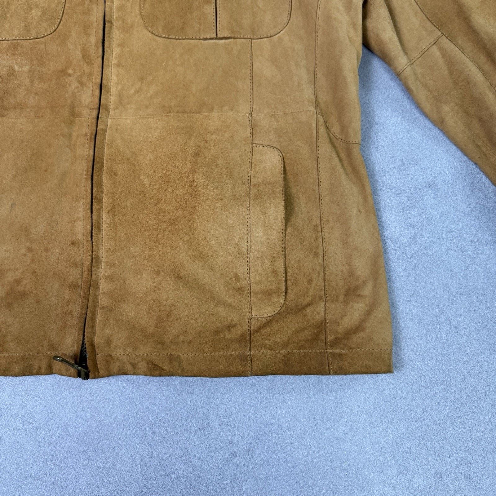 Dolce & Gabbana Dolce Gabbana Men Leather Suede Jacket Beige Size 50 Size US M / EU 48-50 / 2 - 12 Thumbnail