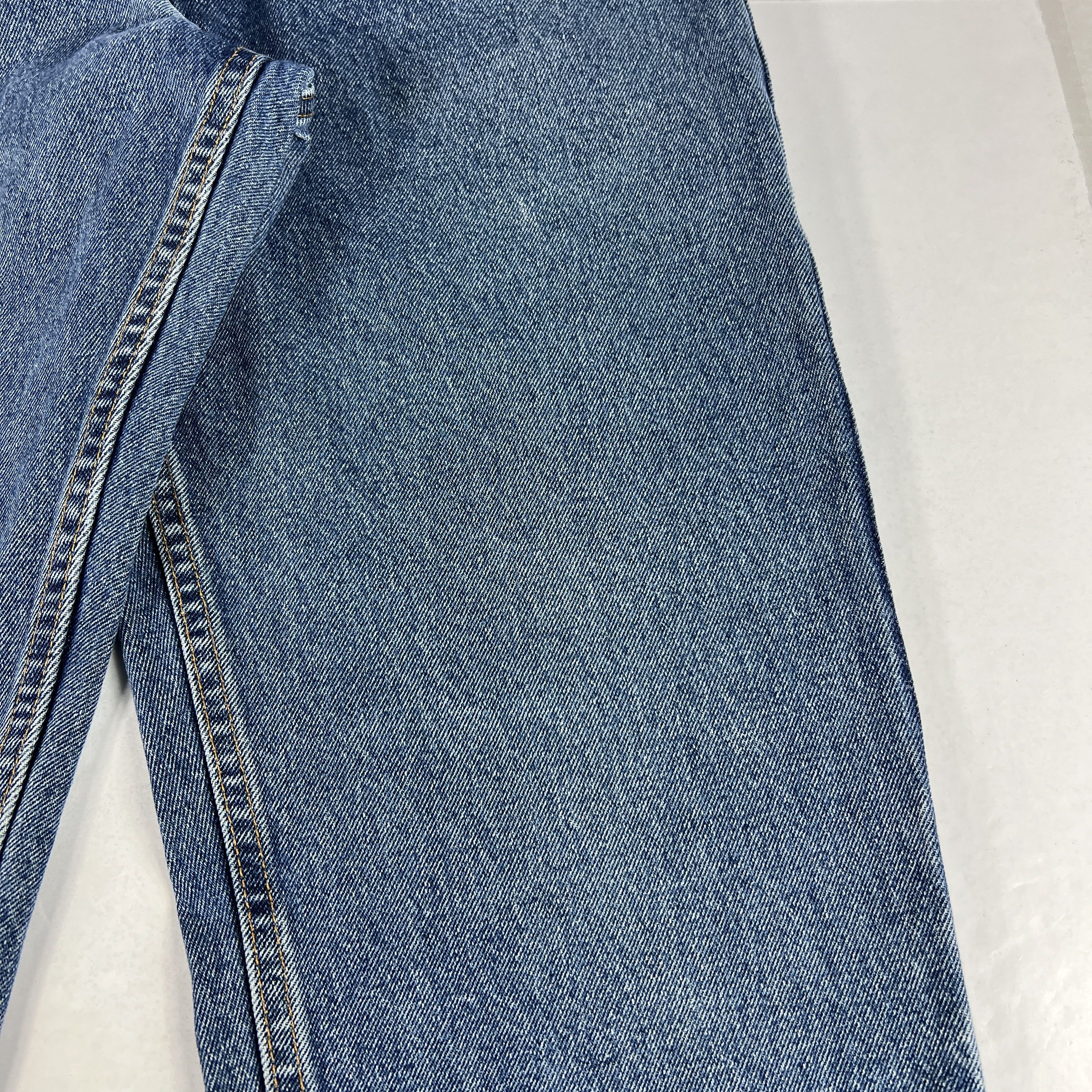 Levi's × Vintage VTG 90s Levi's Jeans 550 Relaxed Blue Faded Denim Orange Tab Size US 33 - 4 Thumbnail
