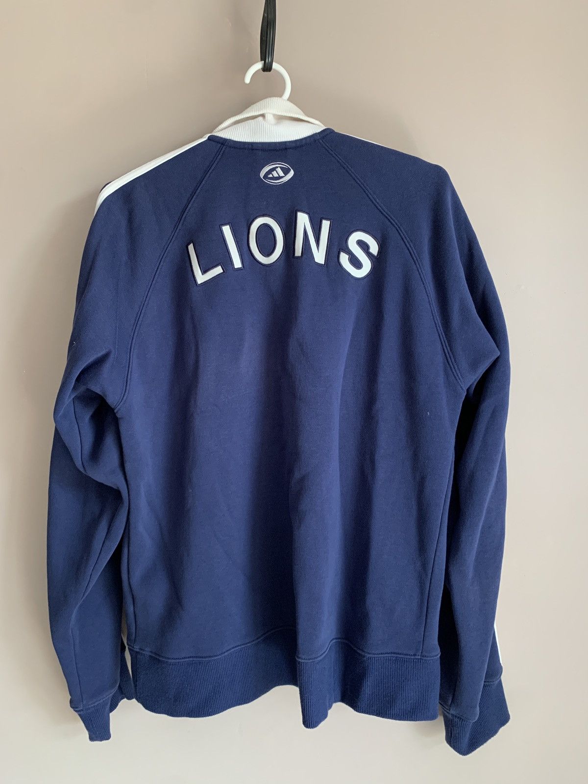 Adidas British and Irish Lions Vintage Rugby Zip Jacket Adidas Sz M Size US M / EU 48-50 / 2 - 2 Thumbnail