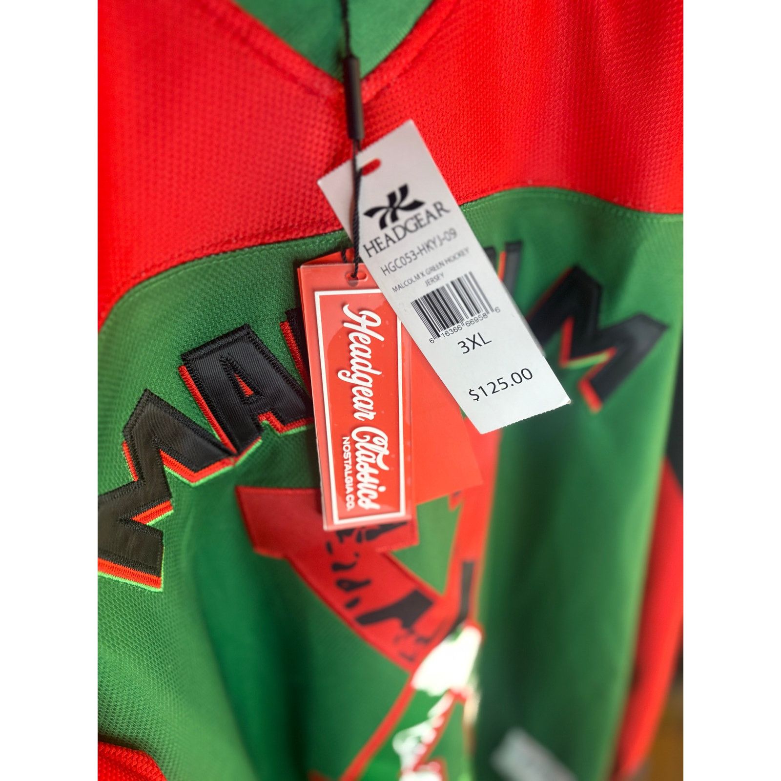 Other NWT 3XL - Malcom X Hockey Jersey by Headgear w/ Matching Hat Size US XXL / EU 58 / 5 - 3 Thumbnail