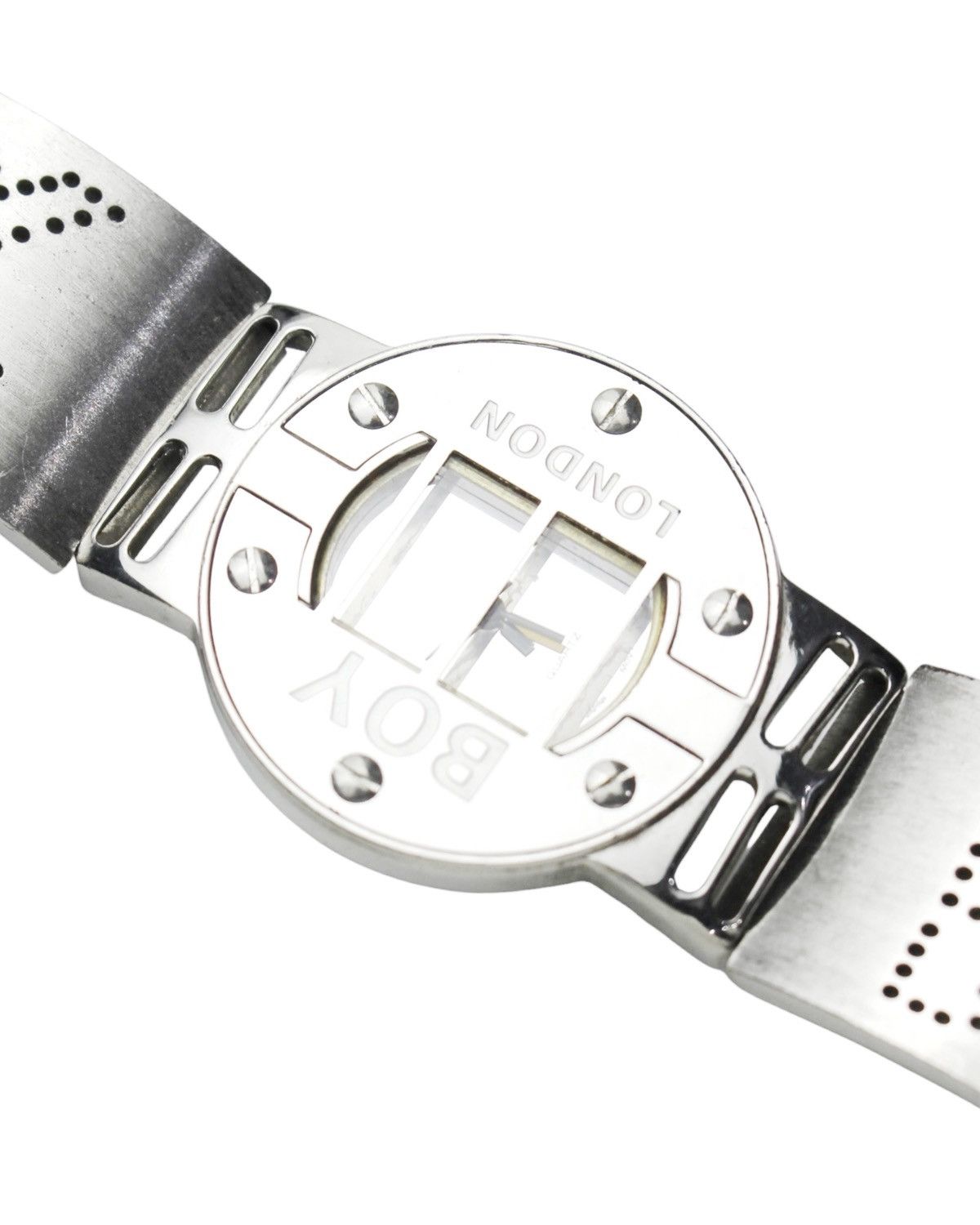Boy London 2000S BOY LONDON PERFORATED METAL WATCH Size ONE SIZE - 5 Thumbnail