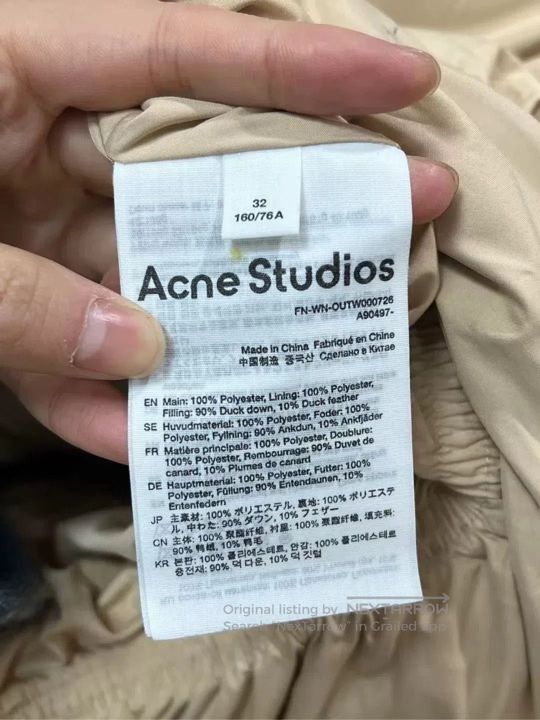 Acne Studios short puffer hooded jacket by acne studios. Size XS / US 0-2 / IT 36-38 - 4 Thumbnail